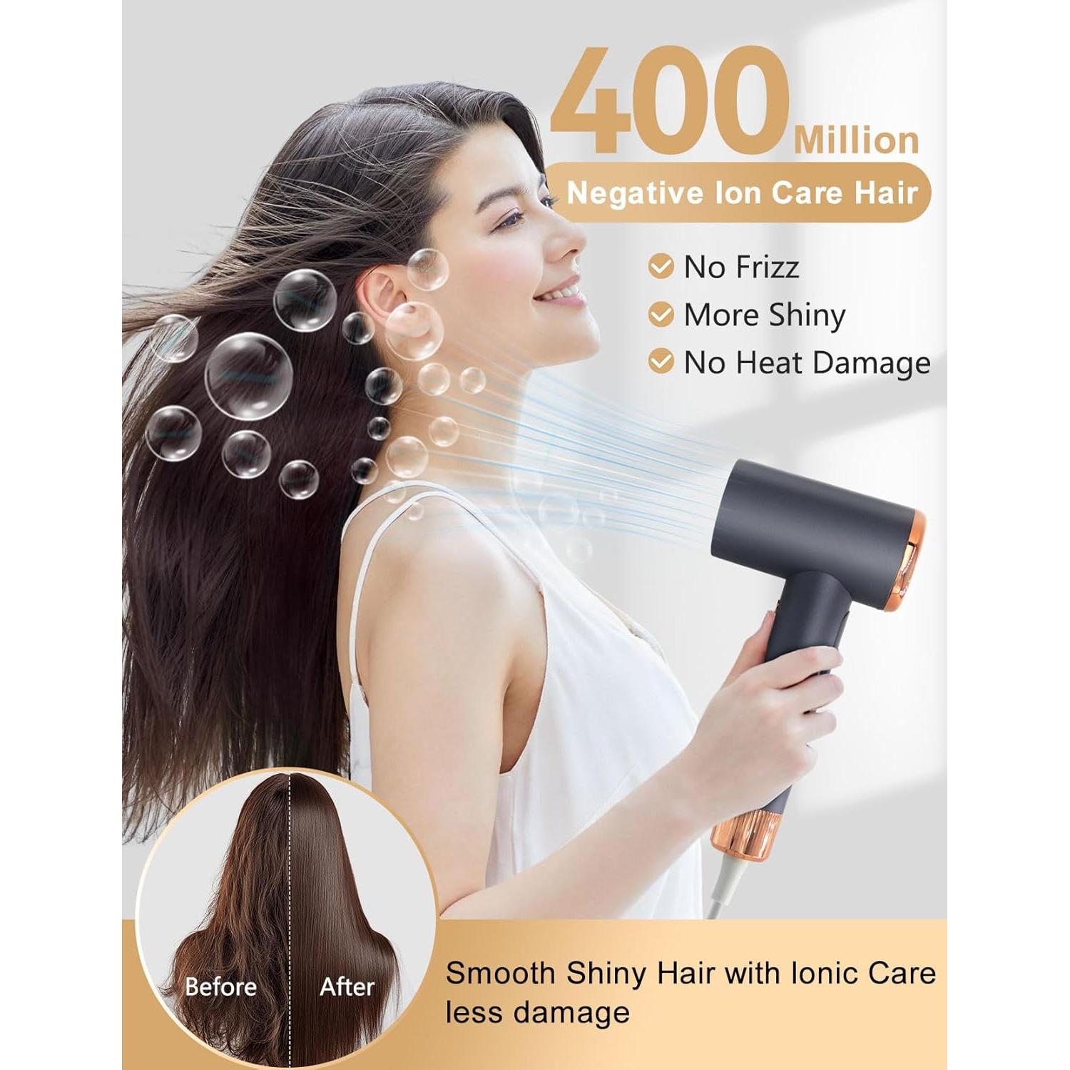 Secador de Pelo Iónico LANDOT SM-HD168 110000 RPM Compacto