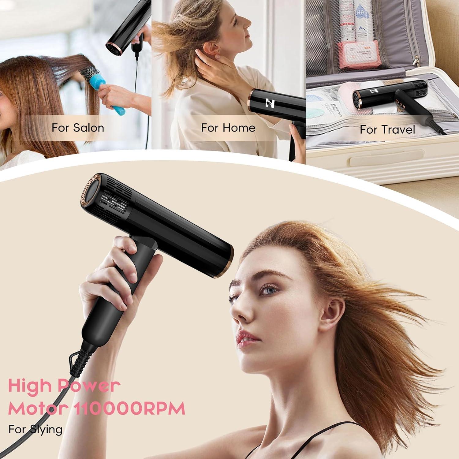 Secador de Pelo Nicebay DW-9041A Iónico 1600W con Difusor