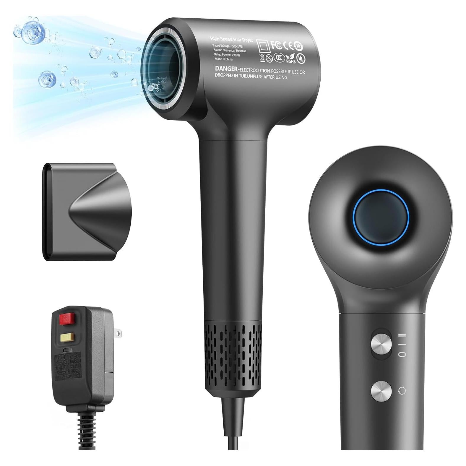 Secador de cabello iónico negativo Shenzhen 110,000 RPM ligero