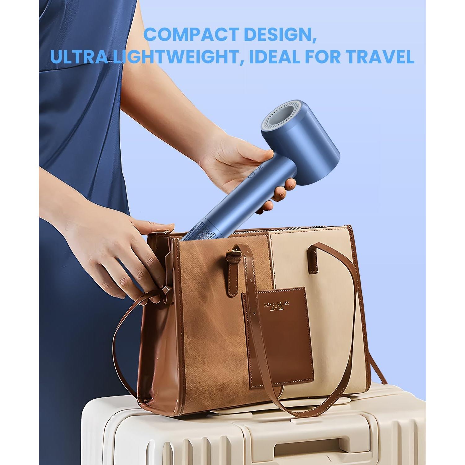 Secador de Pelo LAMPICK Iónico 150000 RPM Azul, 5 Temperaturas