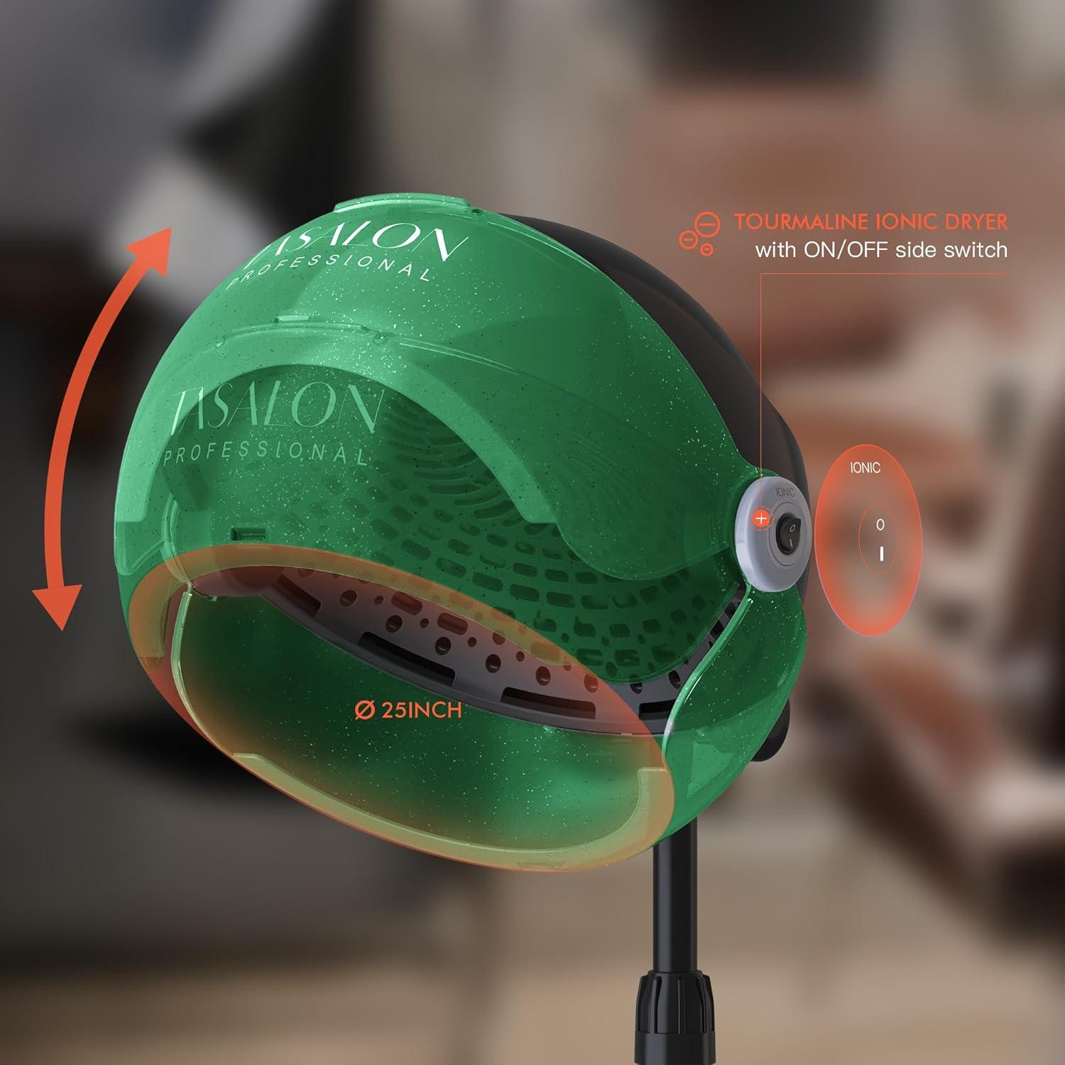 Secador de Pelo Profesional con Capucha TASALON 1875W Verde