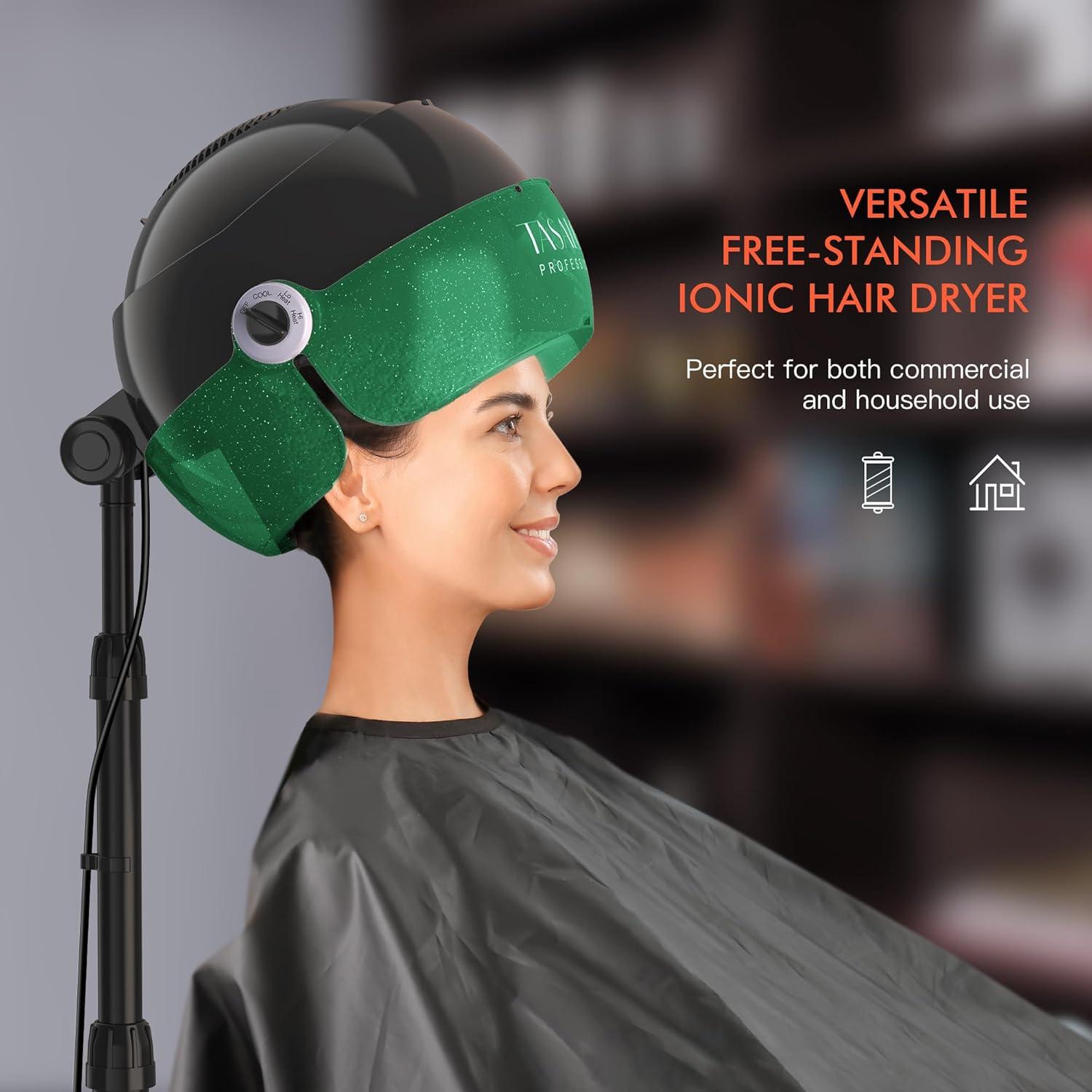 Secador de Pelo Profesional con Capucha TASALON 1875W Verde