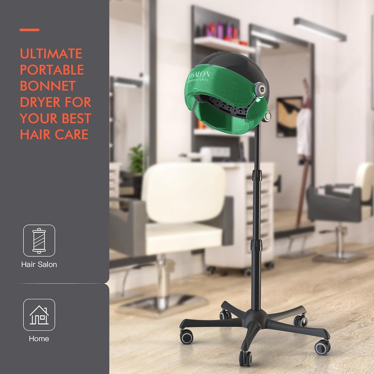 Secador de Pelo Profesional con Capucha TASALON 1875W Verde