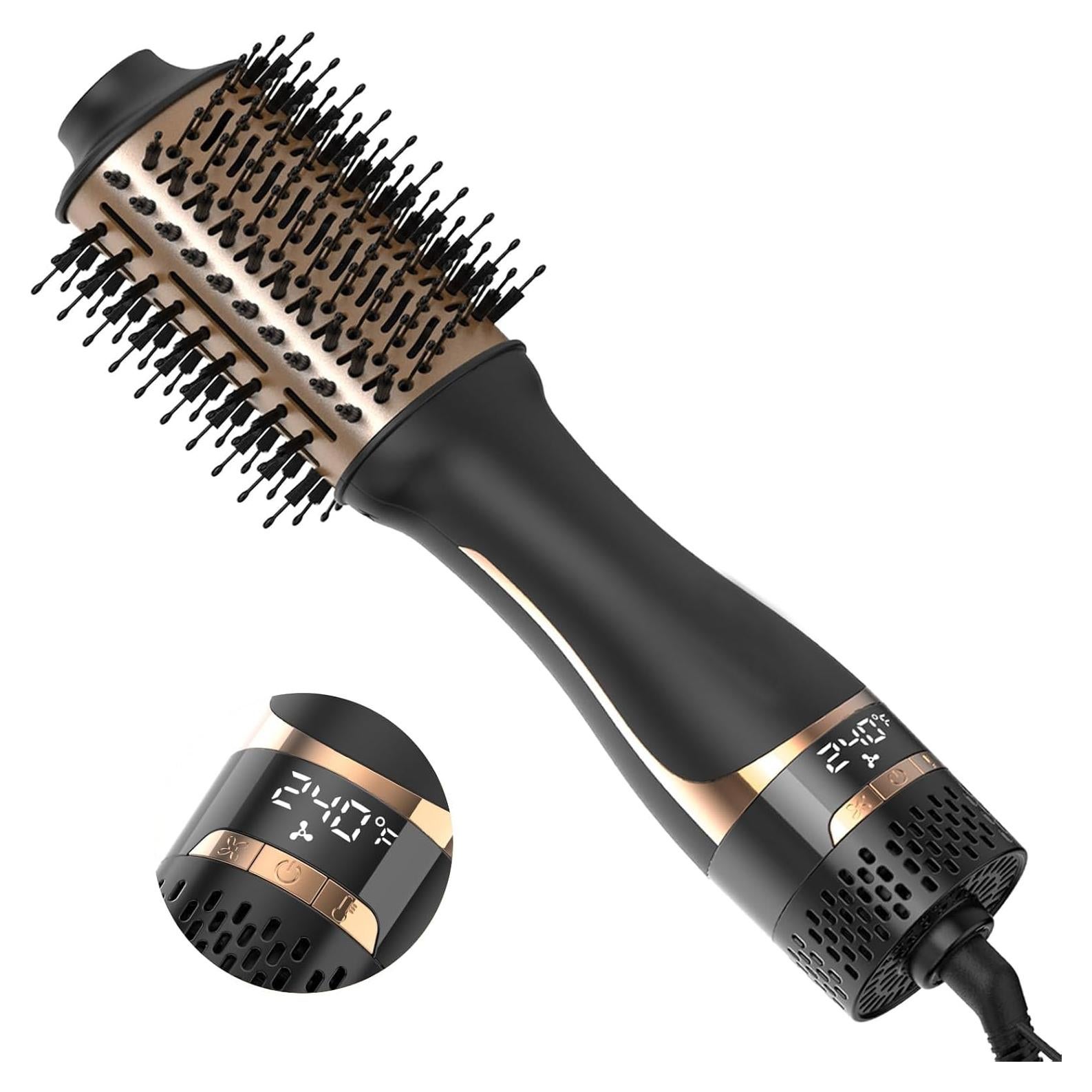 Cepillo Secador de Cabello Nicebay HB-822, 4 en 1, Pantalla