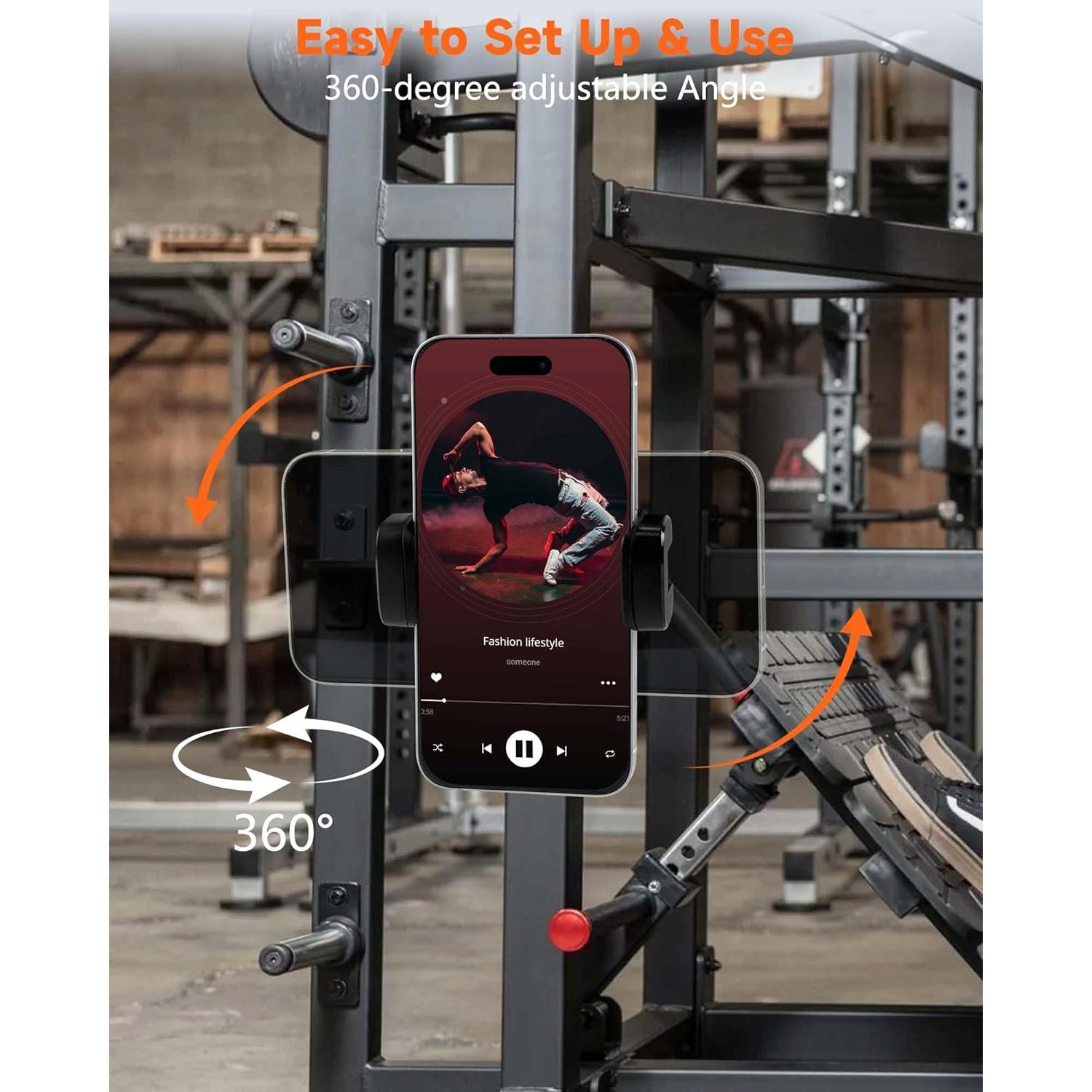 Soporte Magnético para Teléfono JACZZO 360° Gimnasio Universal