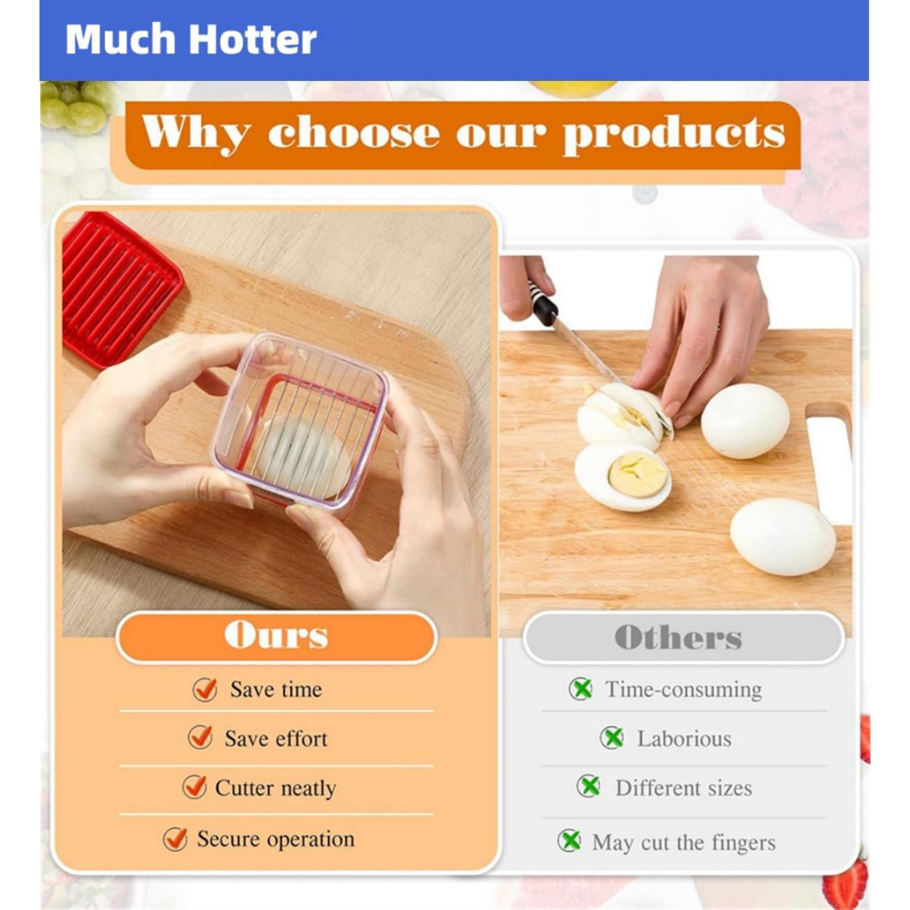 Cortador de Frutas y Verduras Much Hotter - Acero Inoxidable 304