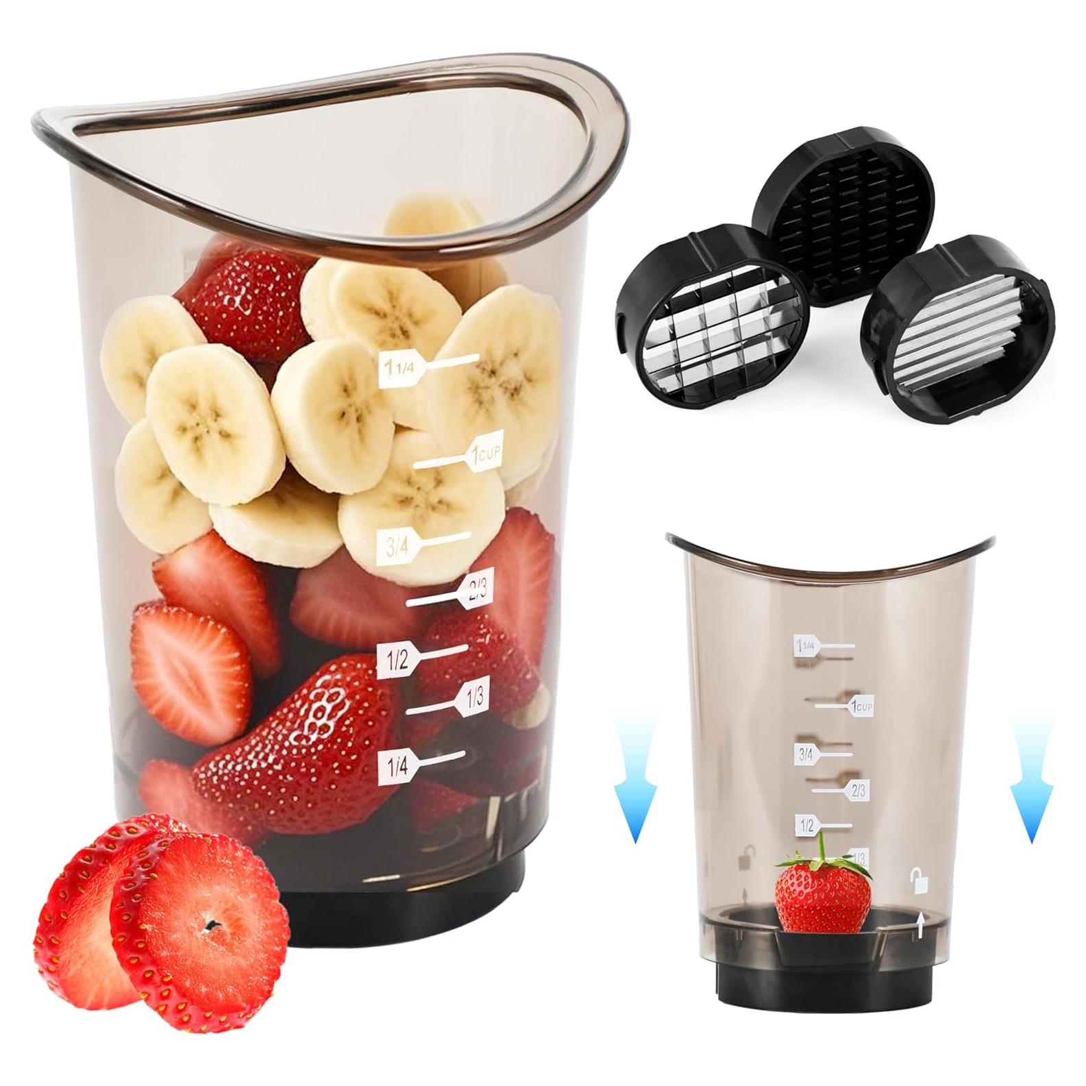 Cortadora de Frutas RUNZI con Cuchillas Desmontables 0.45 kg