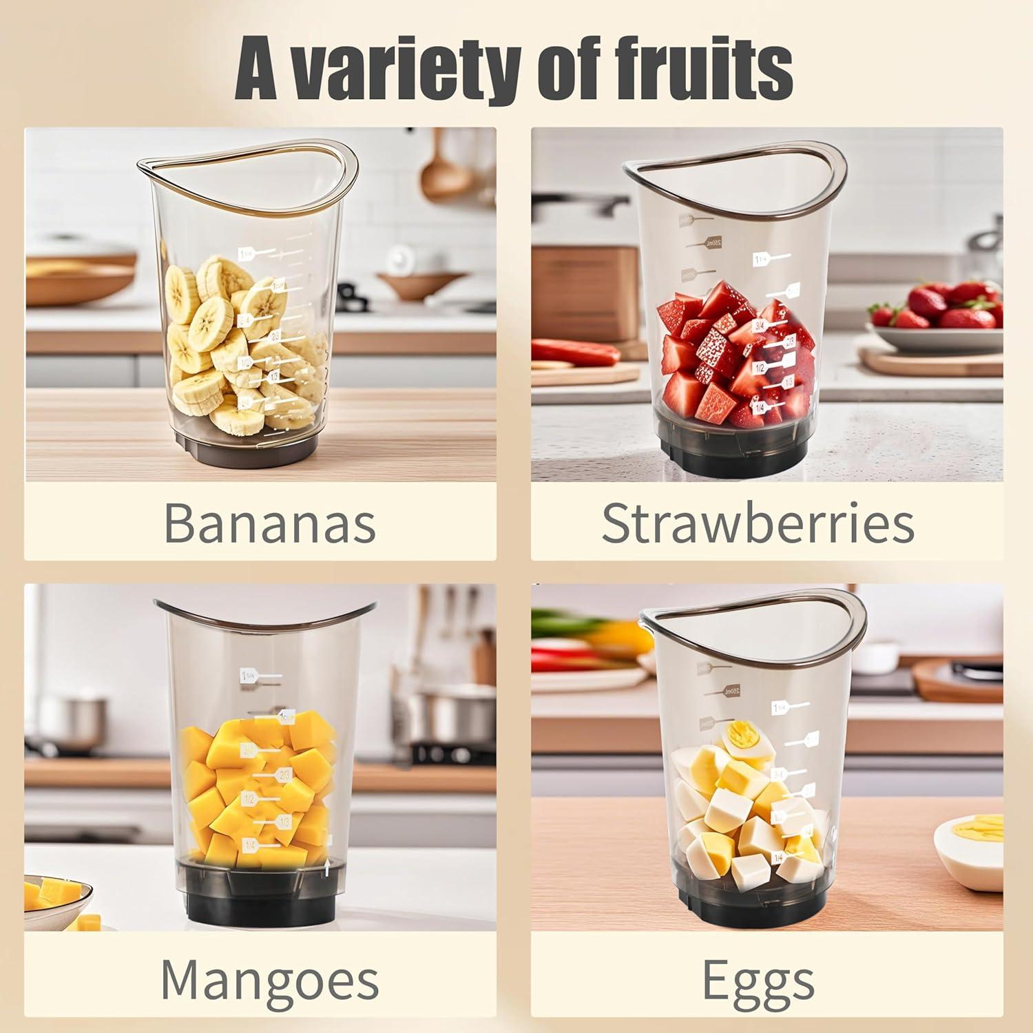 Cortadora de Frutas RUNZI con Cuchillas Desmontables 0.45 kg