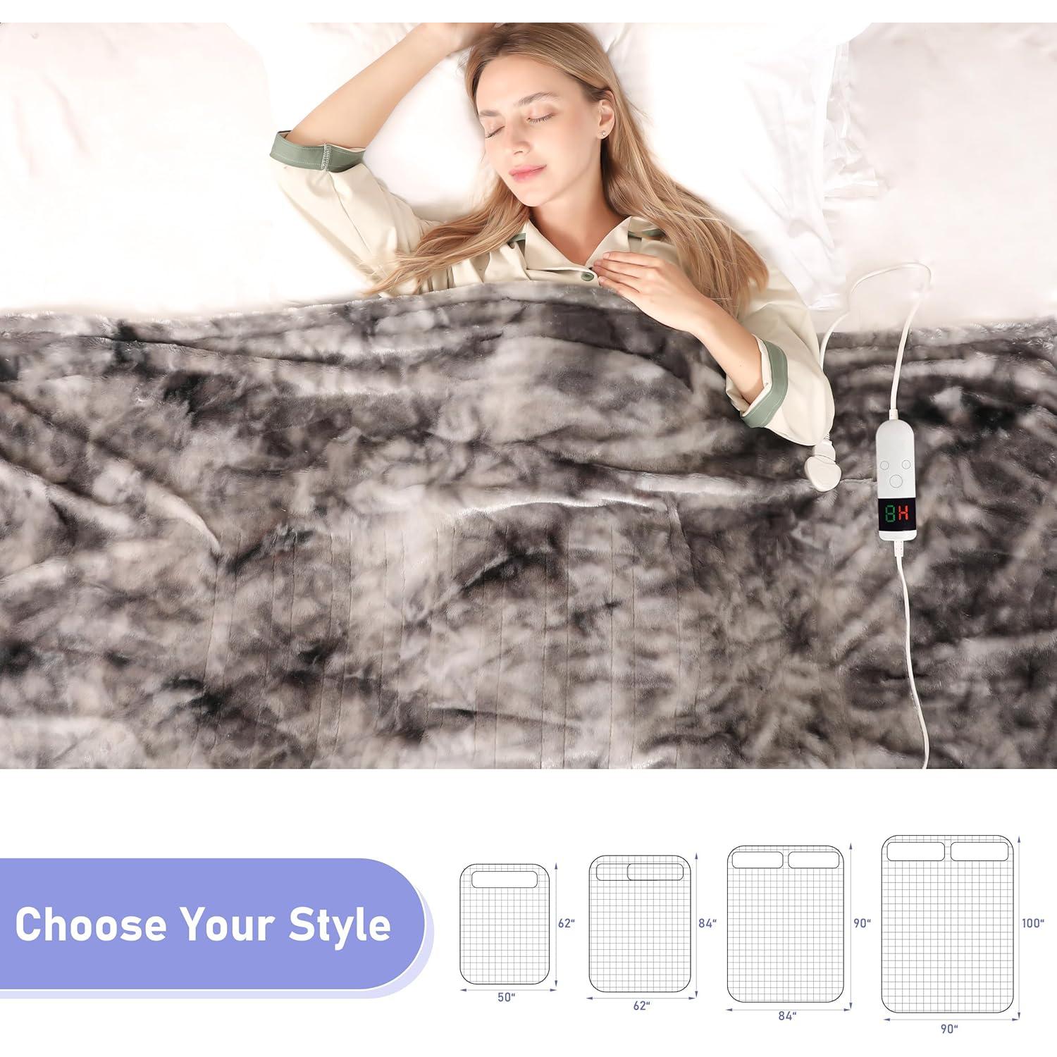 Manta Calentada Eléctrica Cushious 152x127 cm 10 Niveles Calor