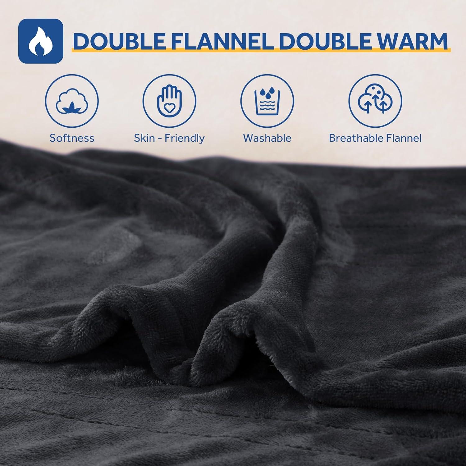 Manta Eléctrica Calentada Sealy 127x152cm Franela 6 Niveles