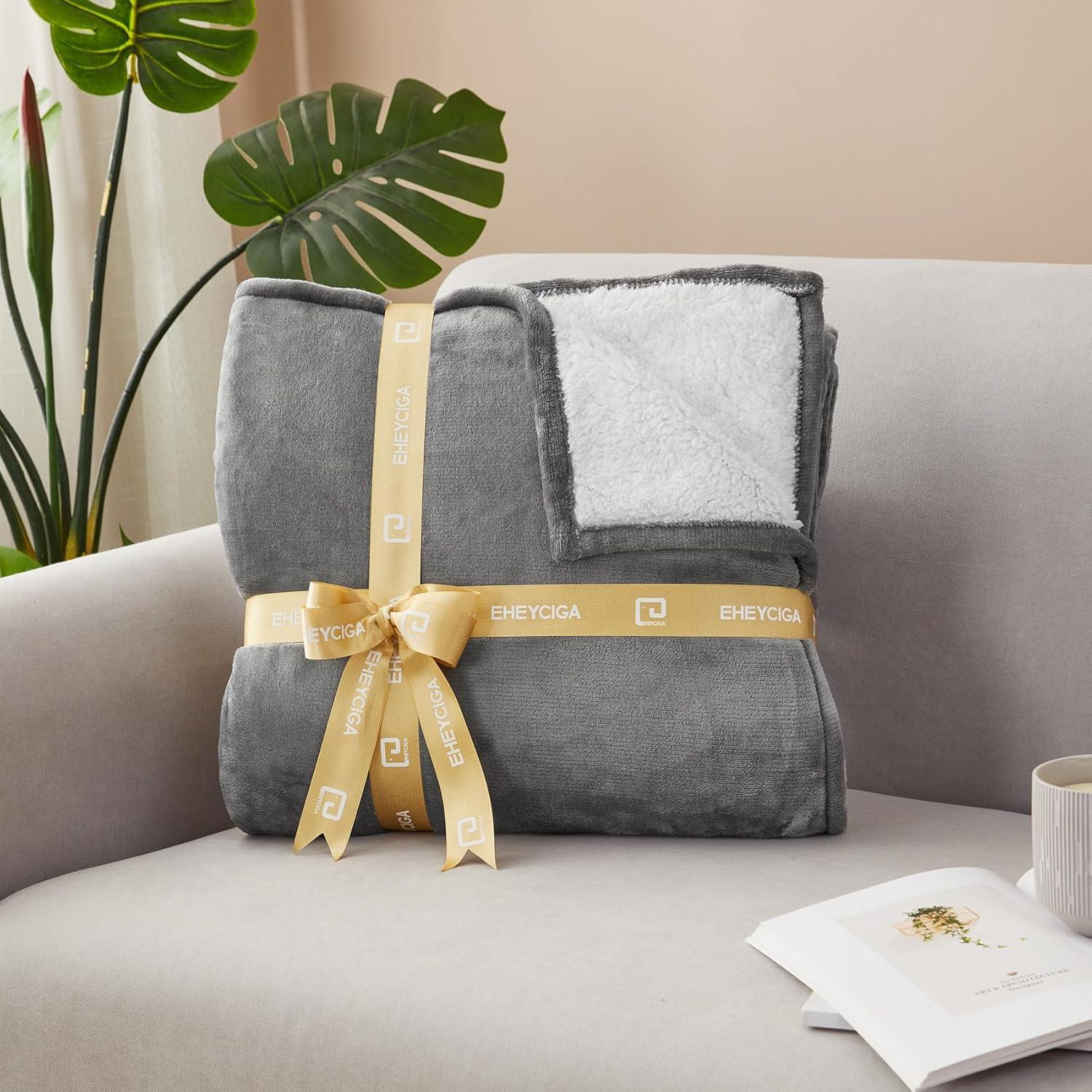 Manta Calentada EHEYCIGA 127x152 cm Gris - 6 Niveles Calentamiento