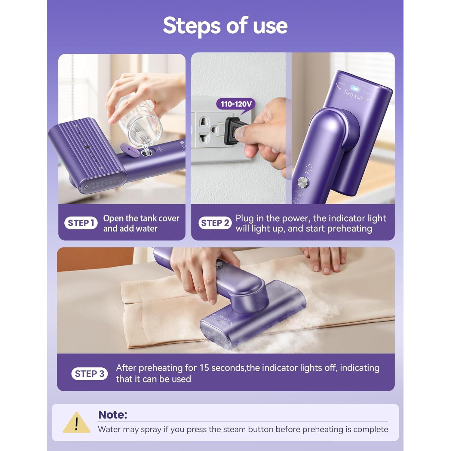 Vaporizador de viaje Kepwaa G9 1200W 70ml 15s calentamiento