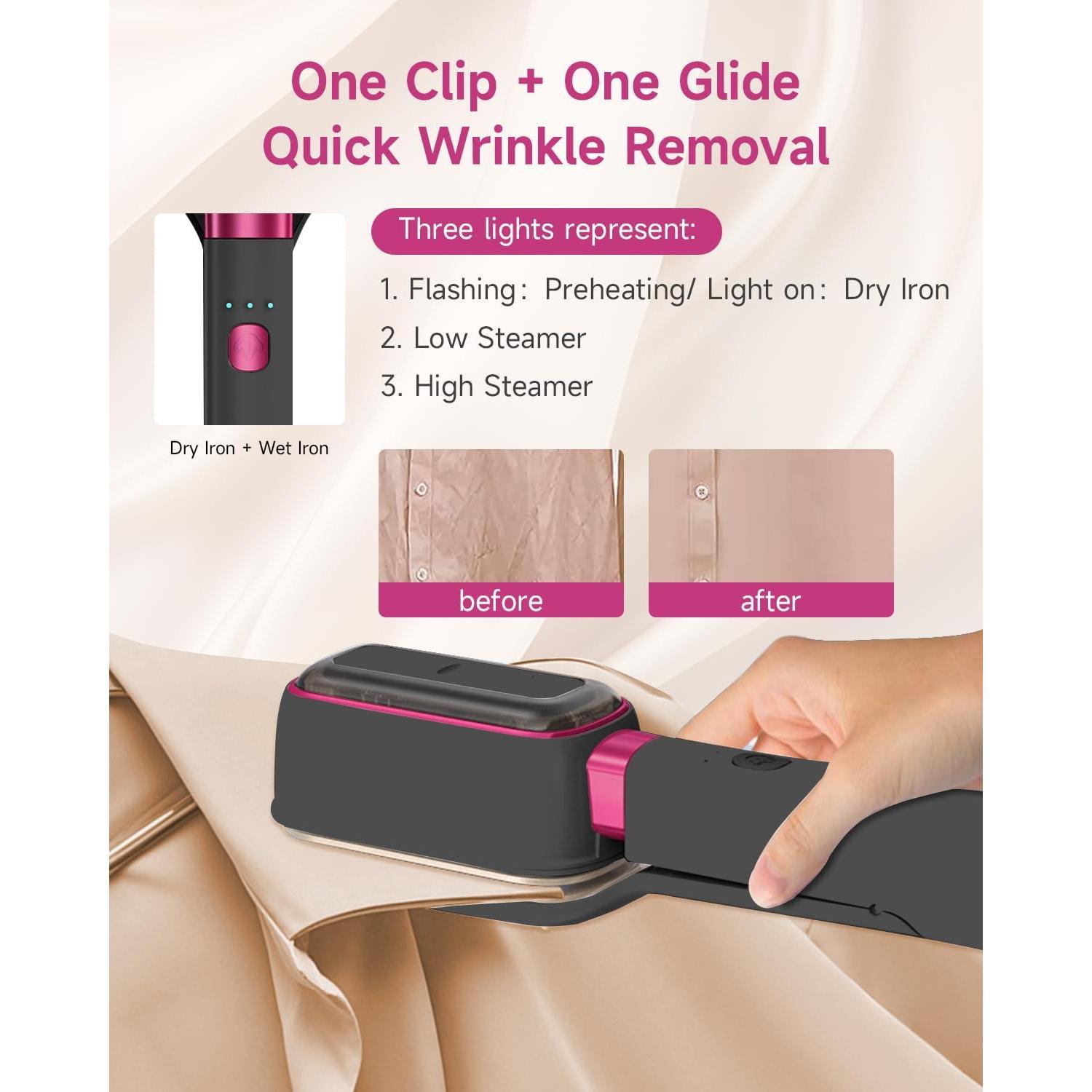 Plancha de Viaje J&J MÁS FÁCIL 3-en-1 1000W 20s Calentamiento