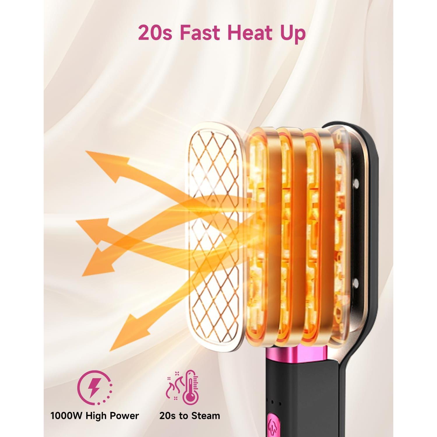 Plancha de Viaje J&J MÁS FÁCIL 3-en-1 1000W 20s Calentamiento