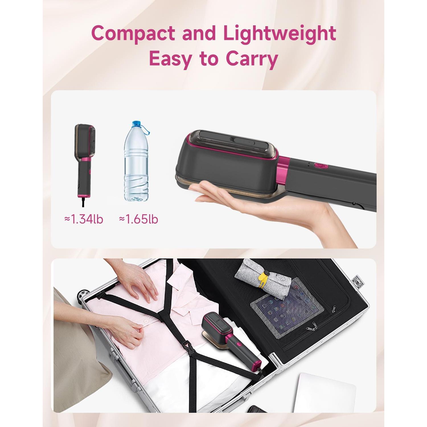 Plancha de Viaje J&J MÁS FÁCIL 3-en-1 1000W 20s Calentamiento