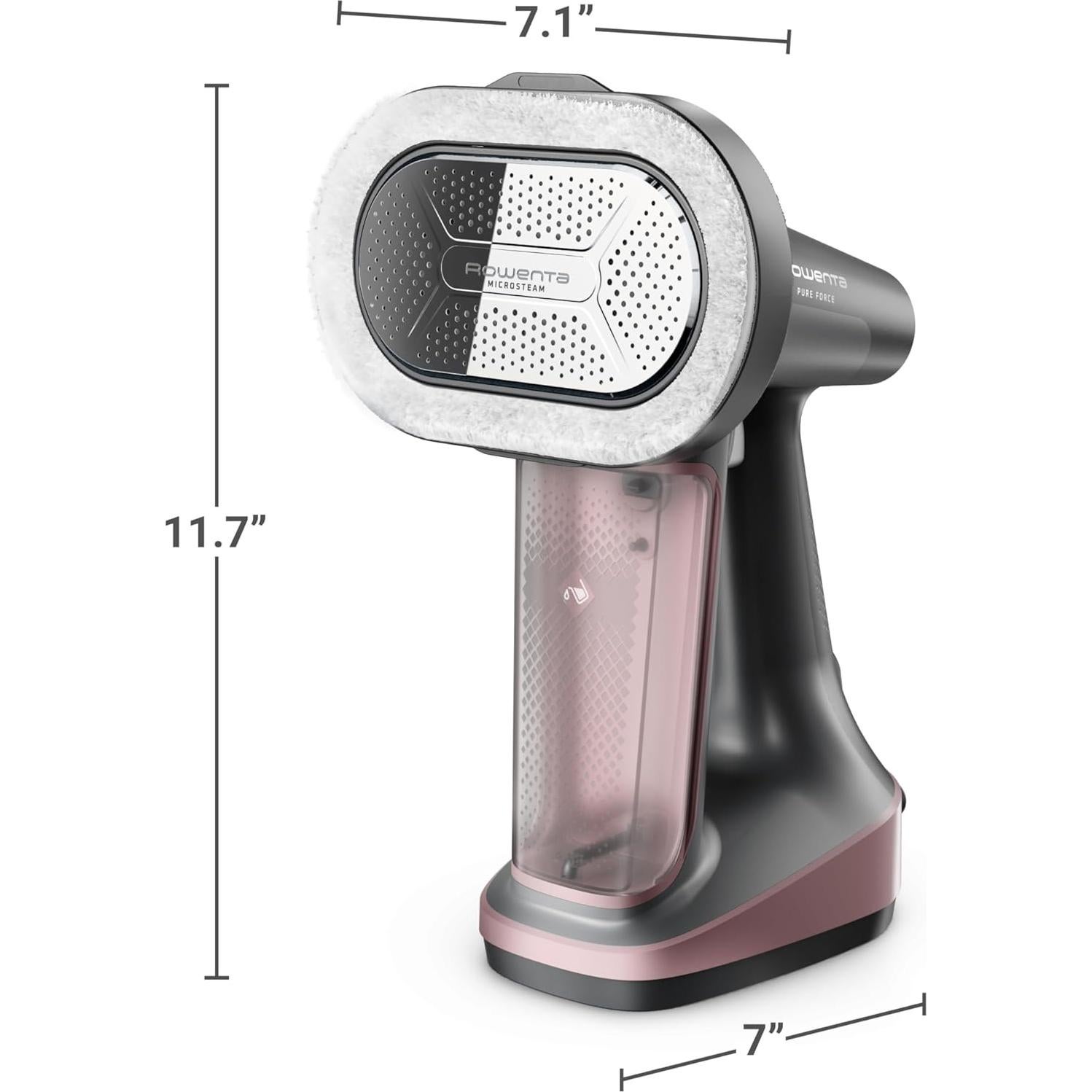 Plancha de Vapor Rowenta DR8865 3 en 1, 1875W, 210ml, Negro/Rosa