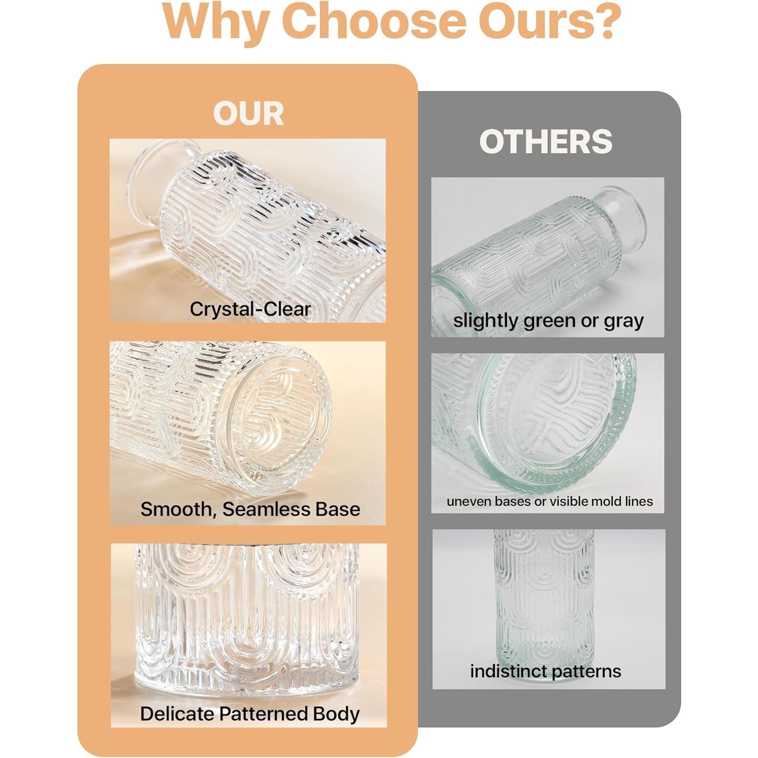 Juego de Jarra y Vaso de Vidrio DmmyAlzx 640 ml Transparente