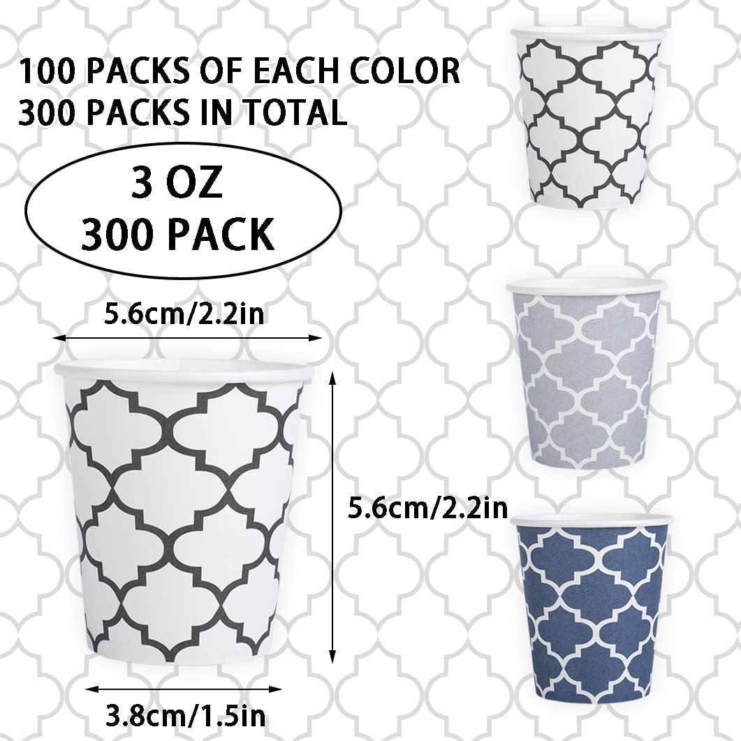 Tazas de Papel Desechables Clawsoff 3 oz 300 Unidades Azul Marino