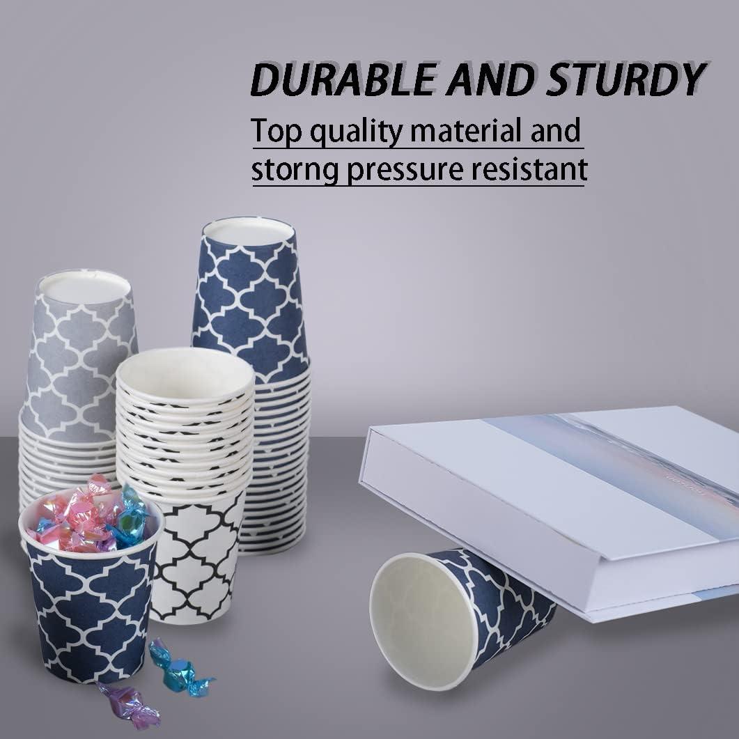 Tazas de Papel Desechables Clawsoff 3 oz 300 Unidades Azul Marino