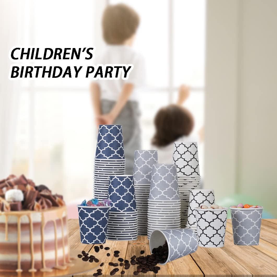 Tazas de Papel Desechables Clawsoff 3 oz 300 Unidades Azul Marino