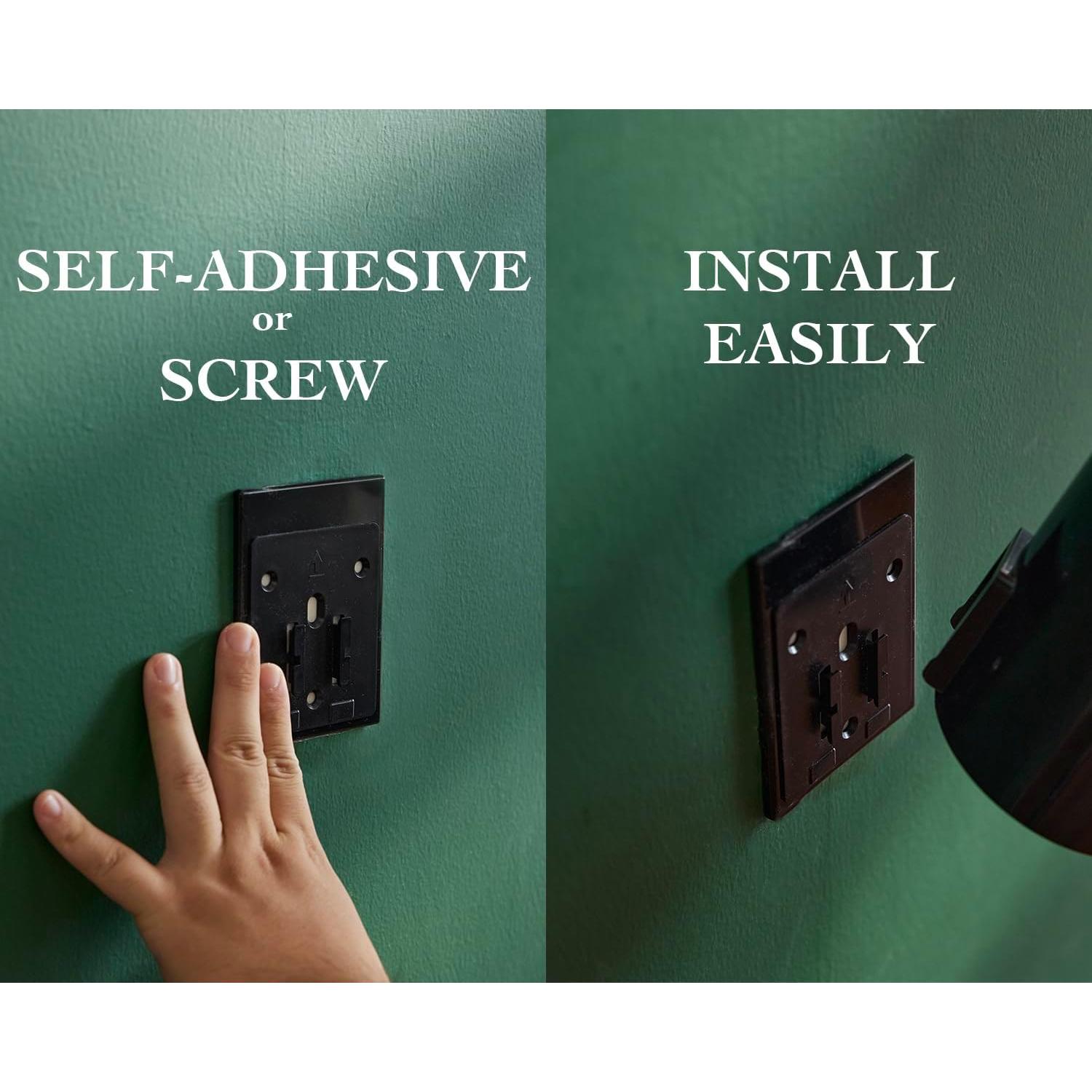 Dispensador de Tazas de Papel Seveny, Montaje en Pared, Negro