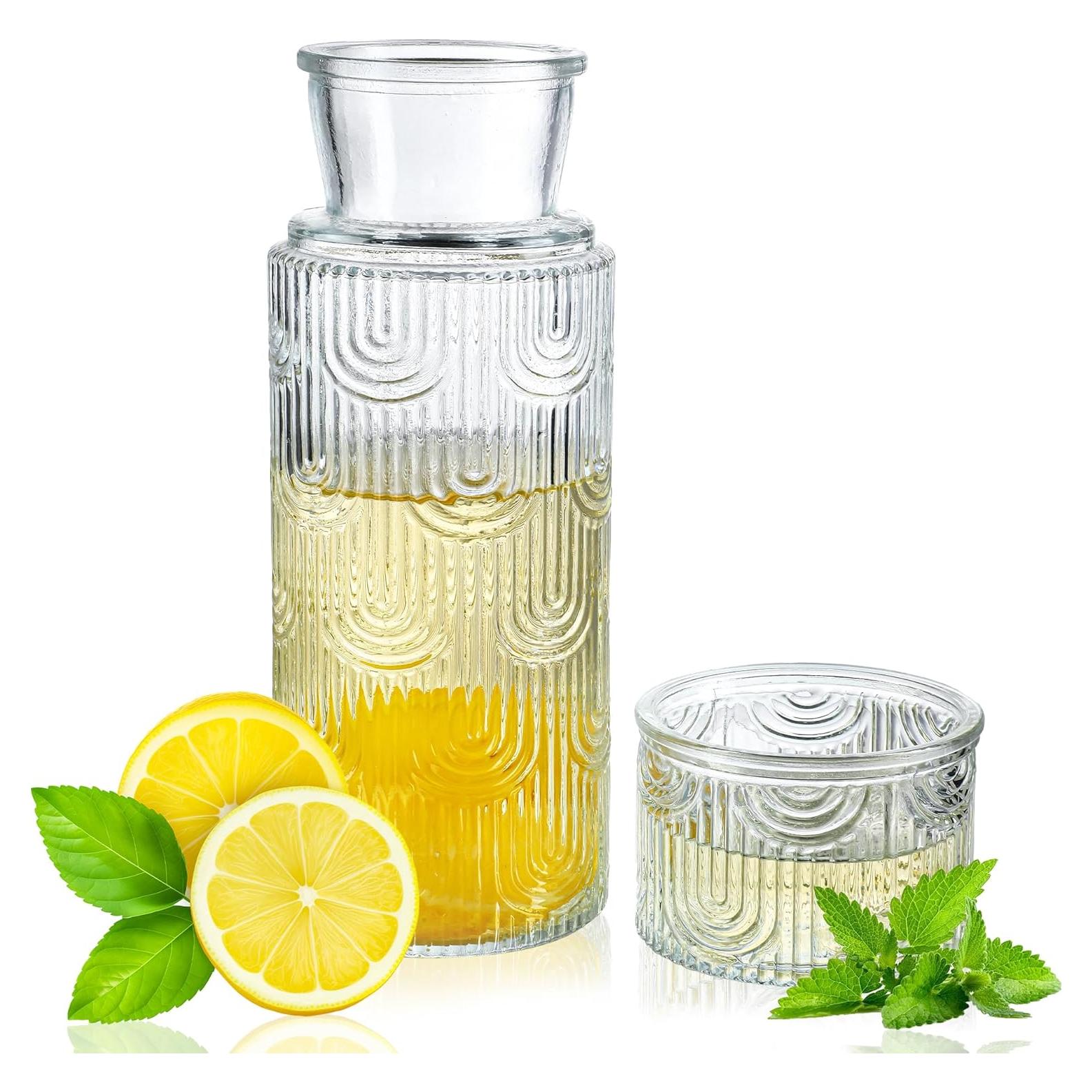 Conjunto Jarra y Vaso de Vidrio Kanpura 0.84 L Transparente