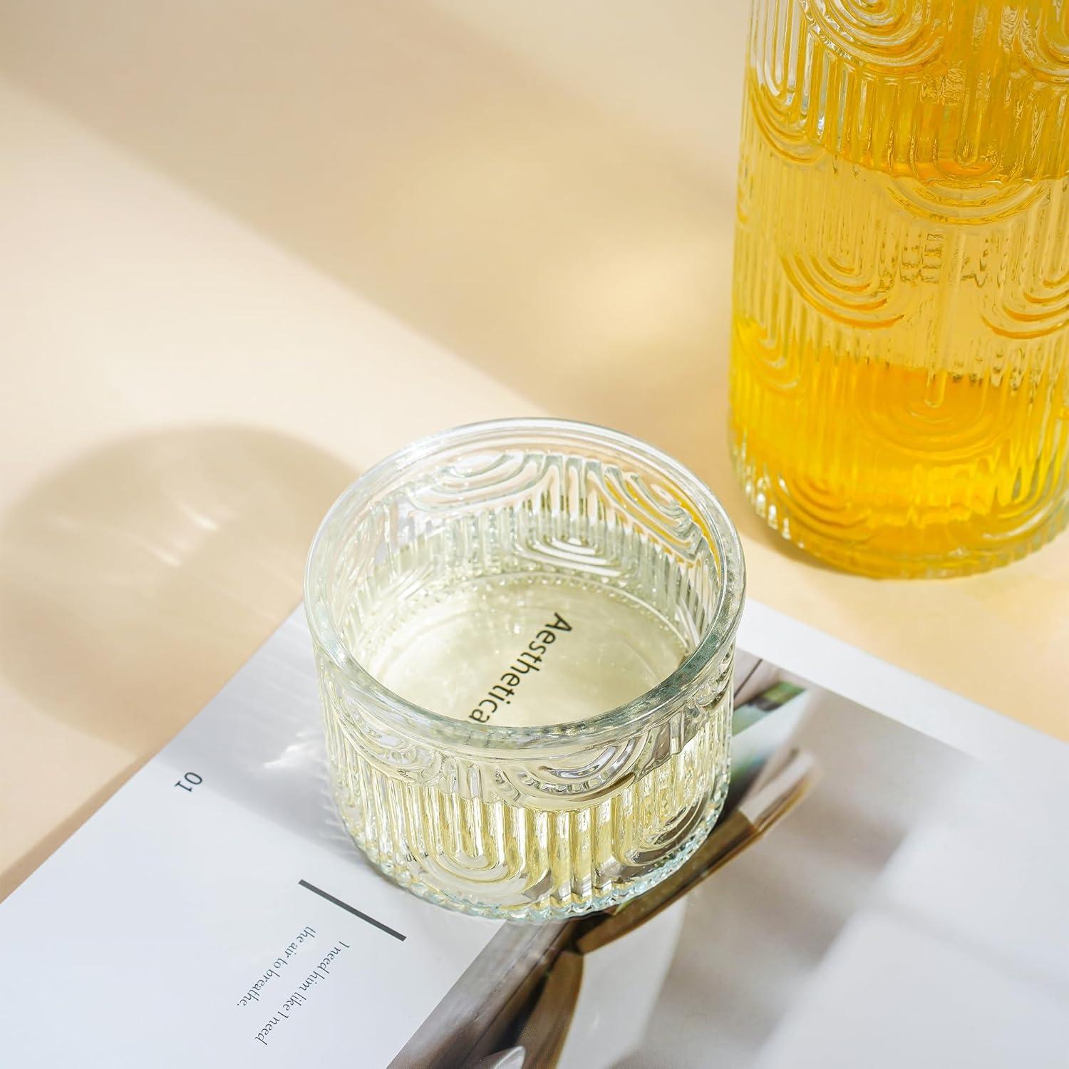 Conjunto Jarra y Vaso de Vidrio Kanpura 0.84 L Transparente