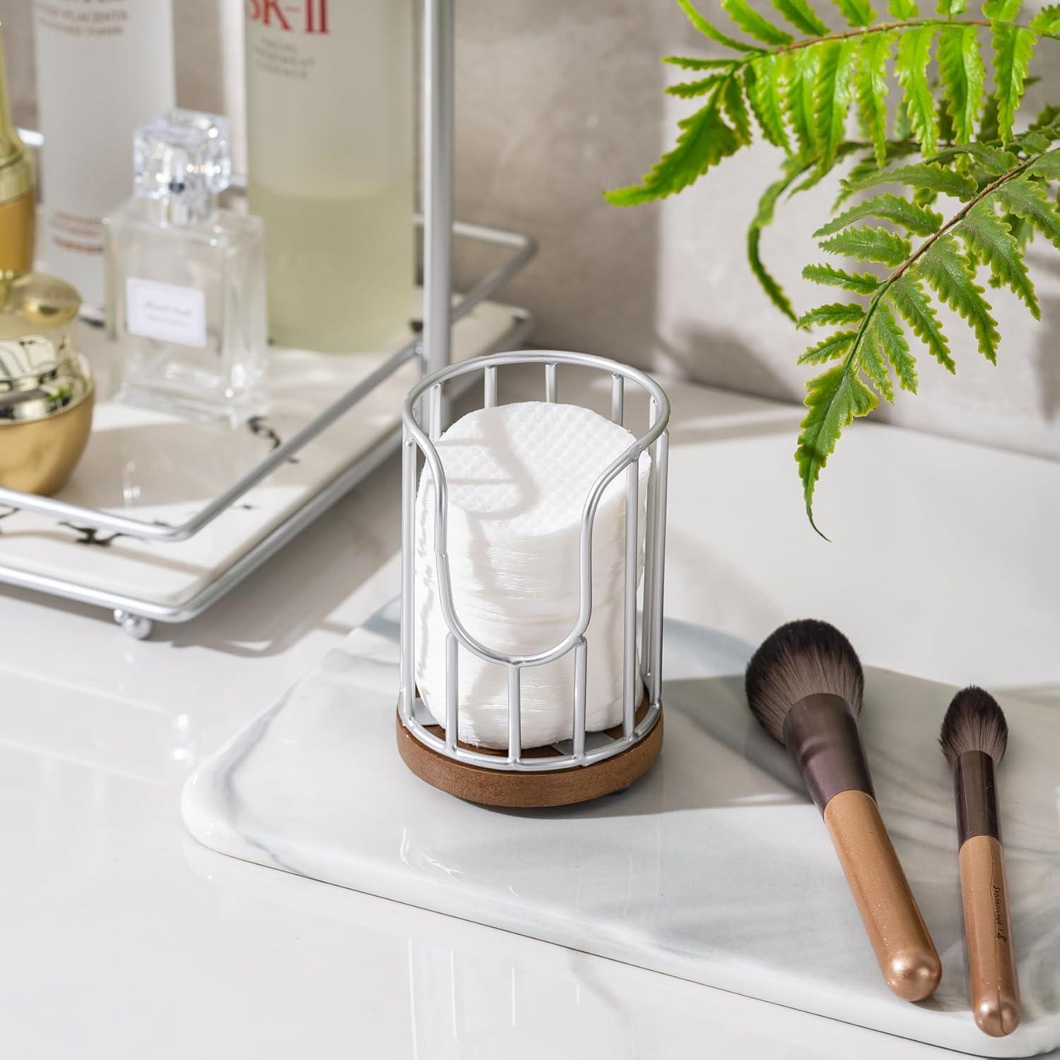 Dispensador de Vasos para Baño QTTCMY Acacia 10.49 cm