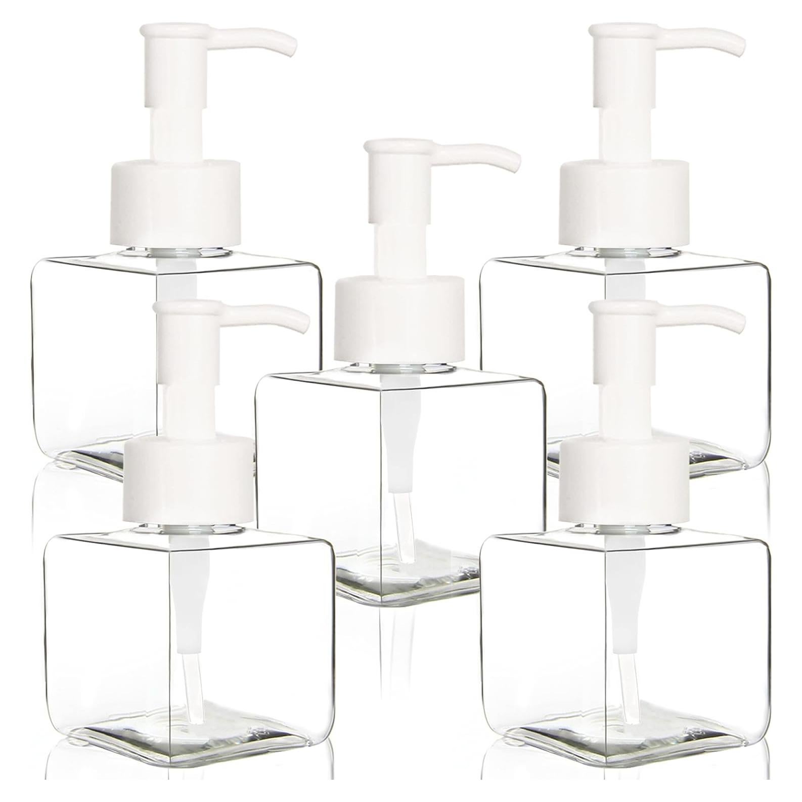 Youngever 5 Botellas de Plástico Reutilizables 120 ml con Bomba