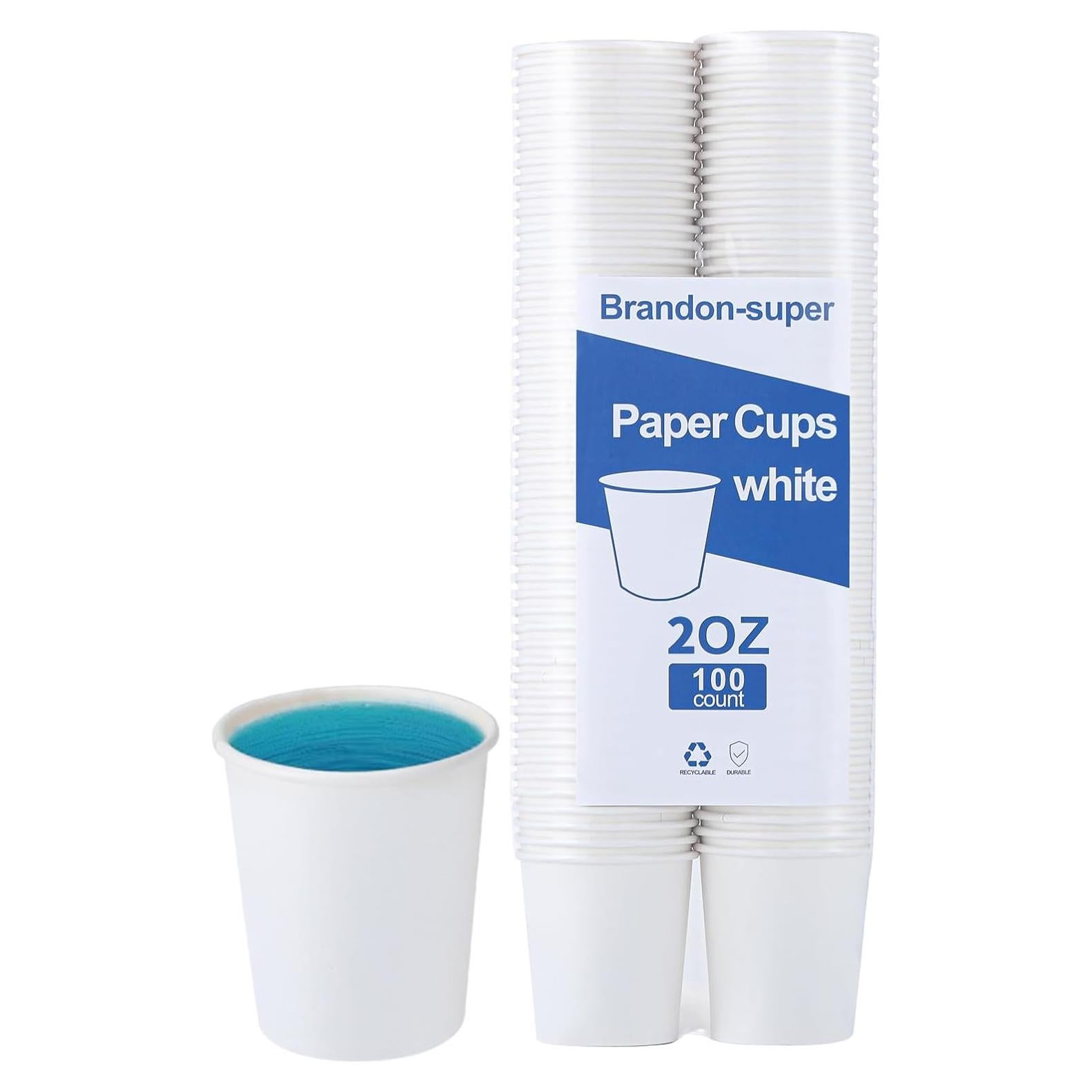 Vasos de Papel Desechables Brandon-super 2 oz 100 Piezas