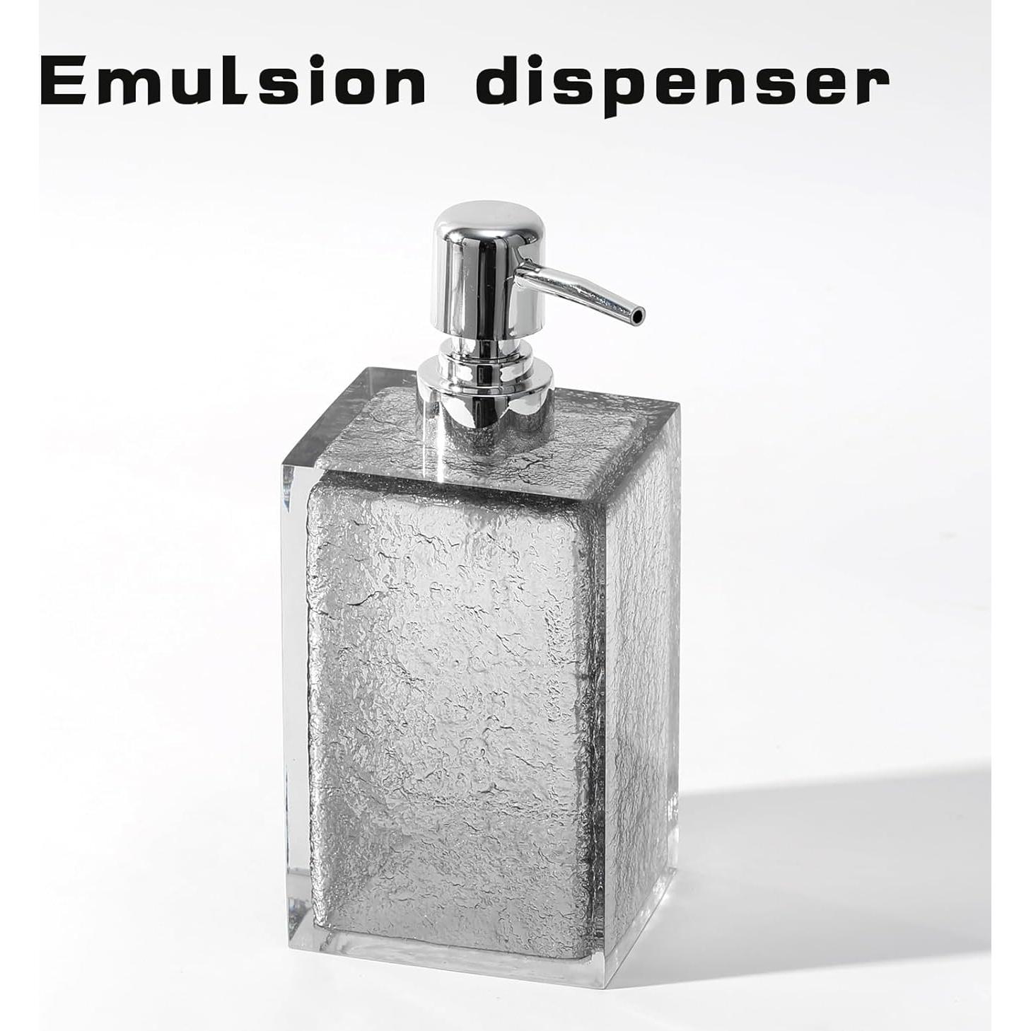 Juego de Accesorios de Baño Haocoott 4 Piezas Gris Resina