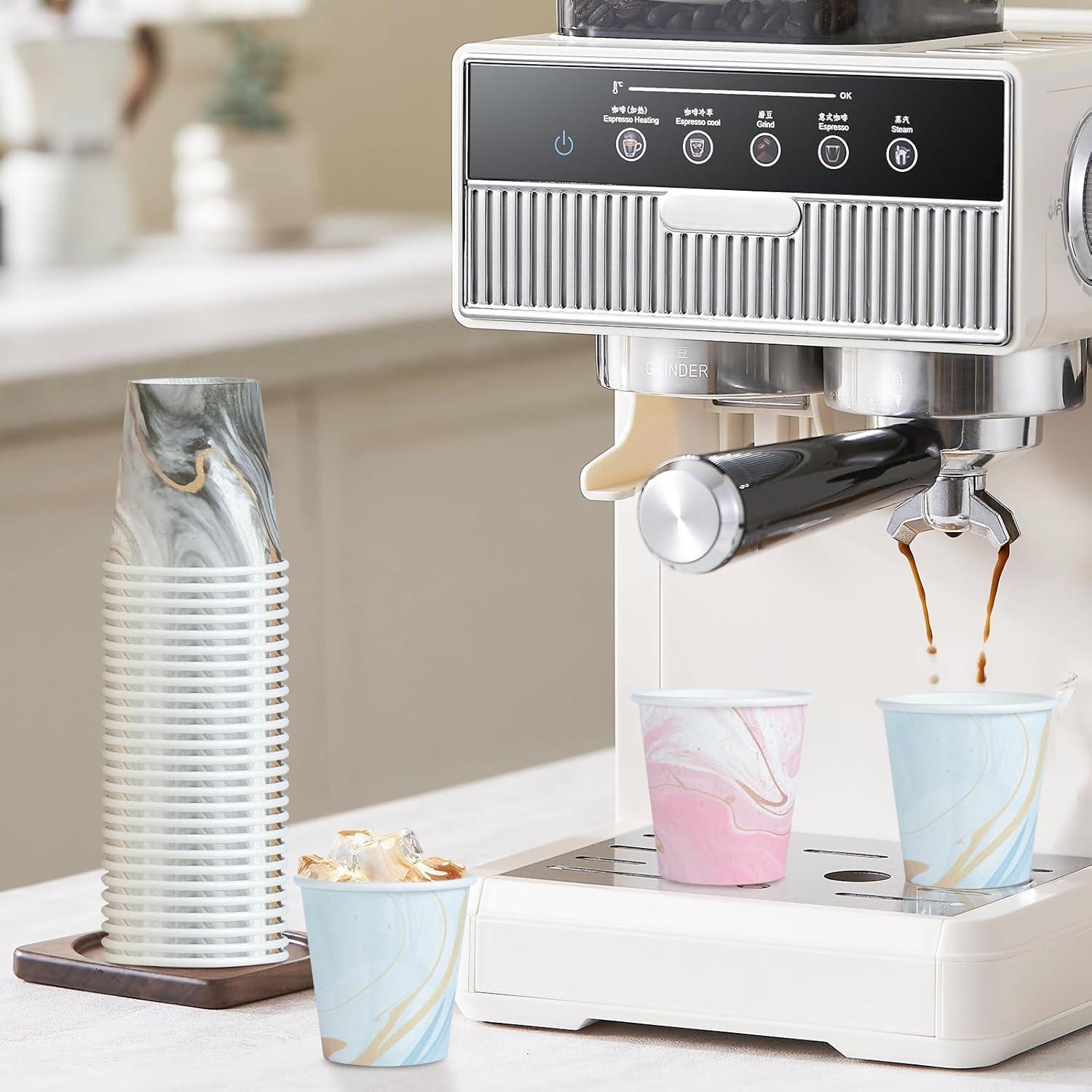 600 Vasos de Papel Desechables Huifany 3 oz Mármol para Baño