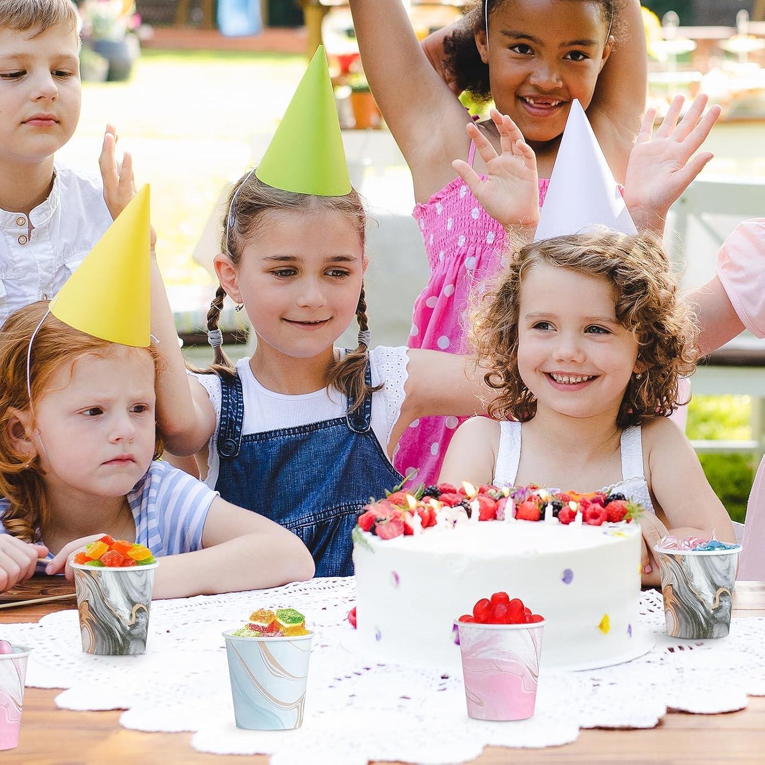 600 Vasos de Papel Desechables Huifany 3 oz Mármol para Baño