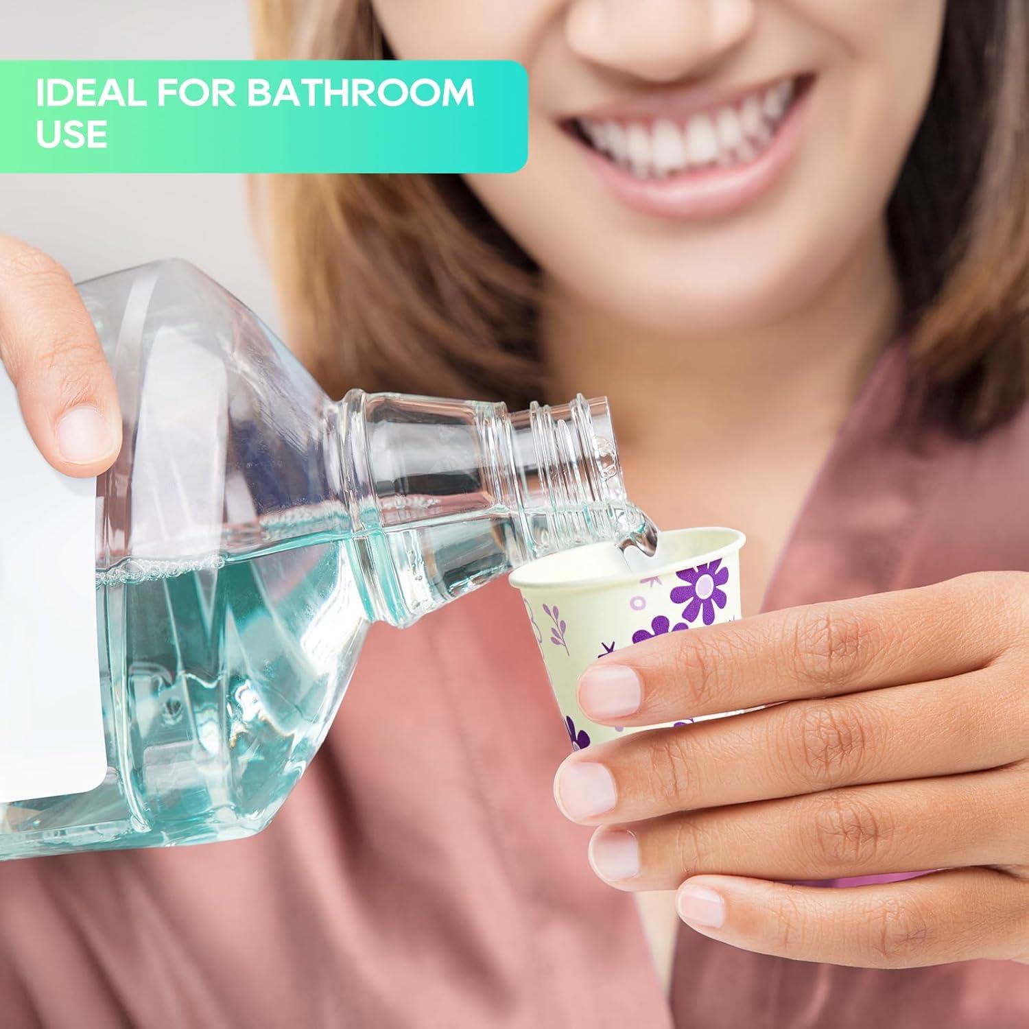 Vasos Desechables de Papel JOLLY PARTY 300 Unidades 3oz Floral Morado