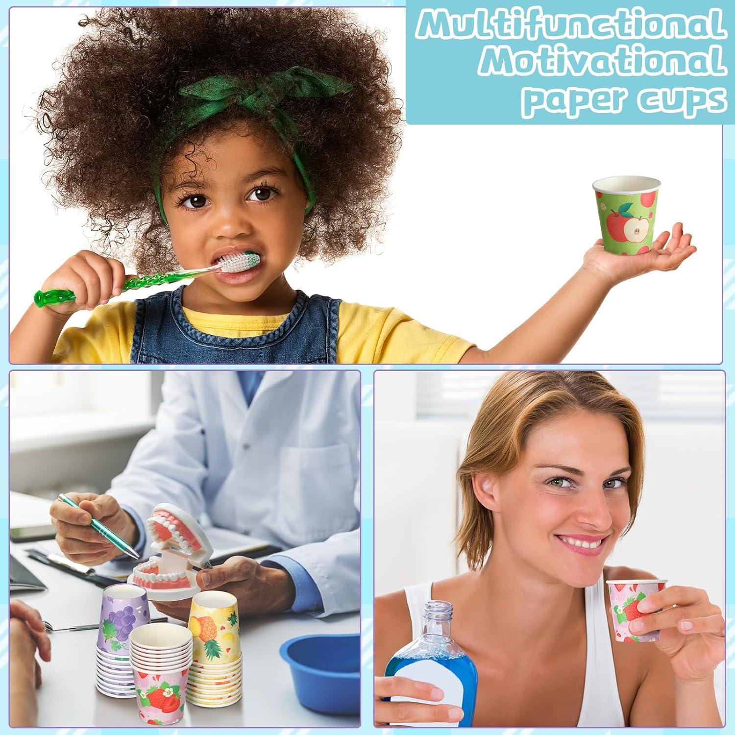 Vasos de Papel Desechables Skyley 600 Piezas 3 oz Fruta