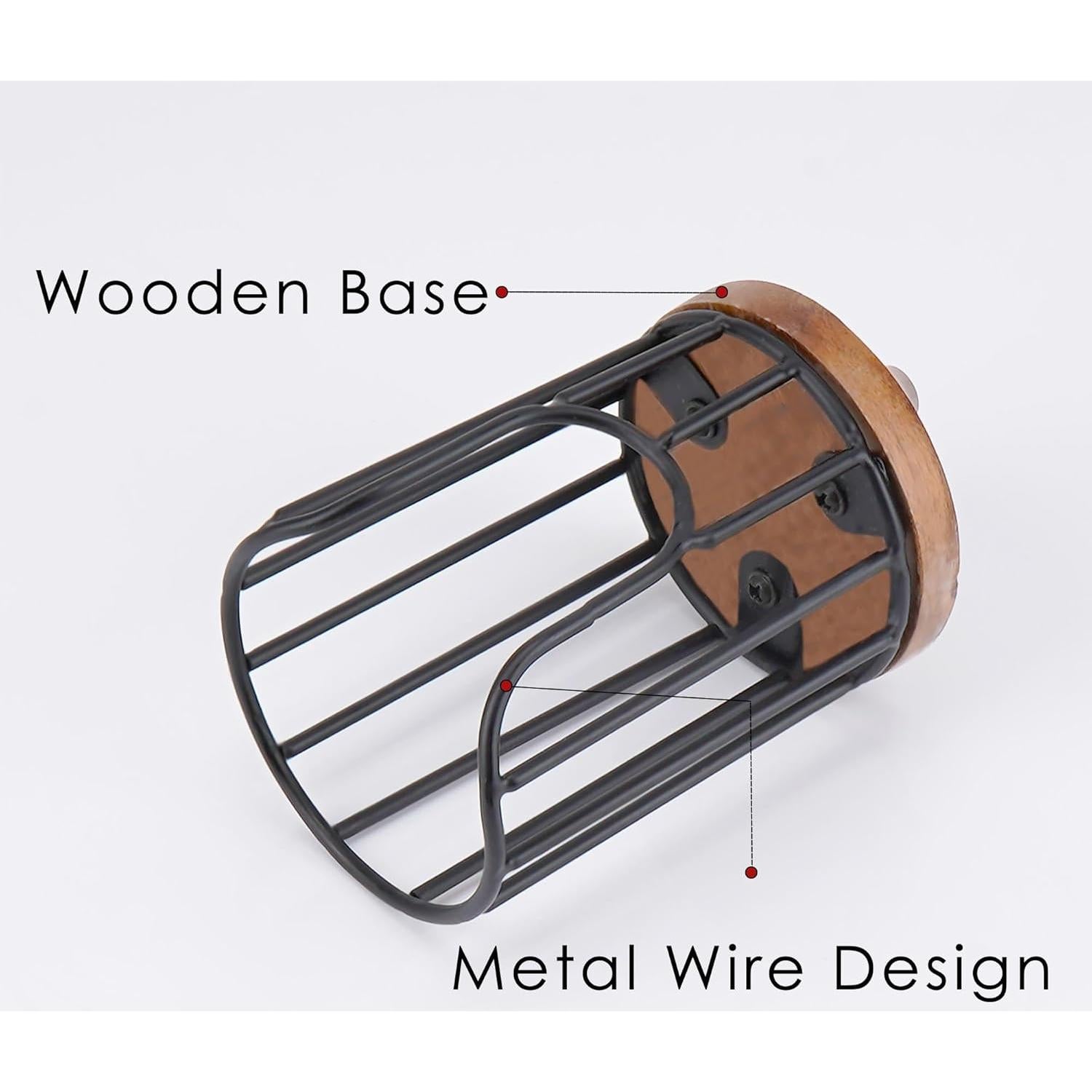 Dispensador de Vasos BUNCHBRAVO Negro con Base de Madera 3 oz