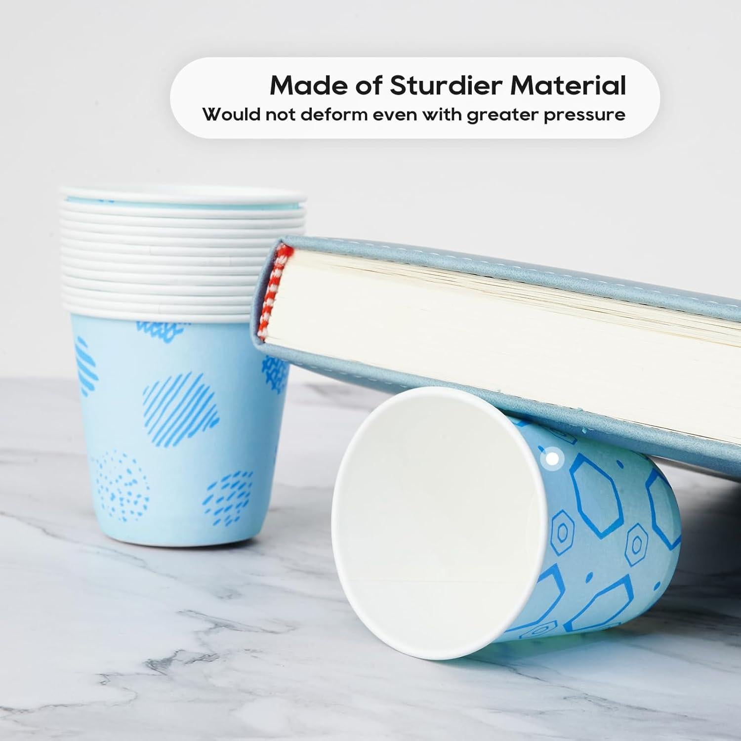 Vasos de Papel Desechables JOLLY PARTY 3 oz - 500 Unidades