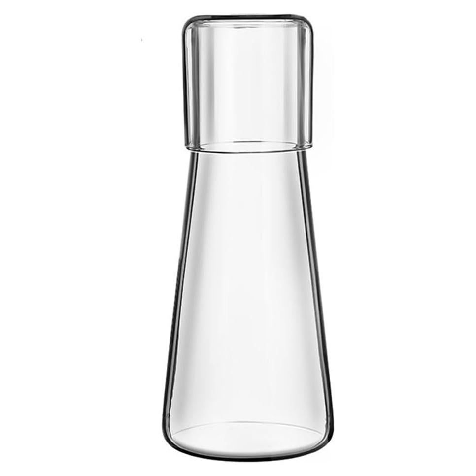 Juego de Jarra de Agua y Vaso LCORMAG 850ml Vidrio Transparente
