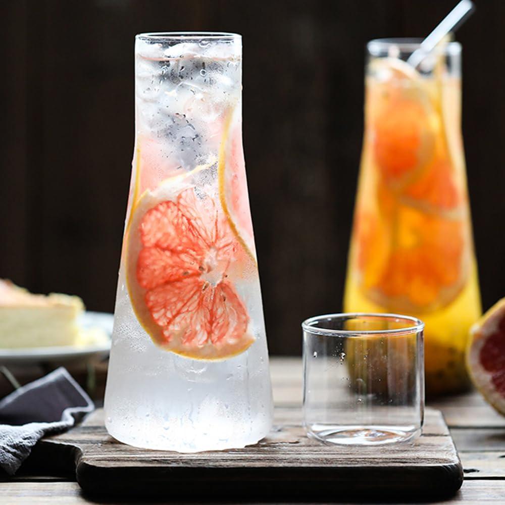 Juego de Jarra de Agua y Vaso LCORMAG 850ml Vidrio Transparente