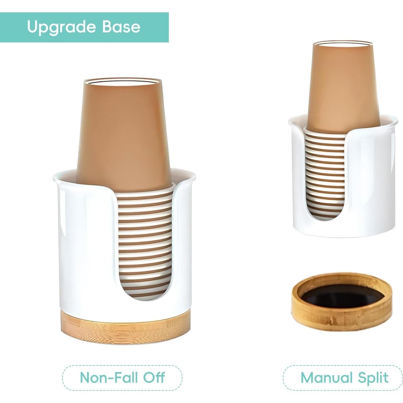 Dispensador de Tazas de Baño Cerámica Blanco Votuyet 9.09x7.19cm