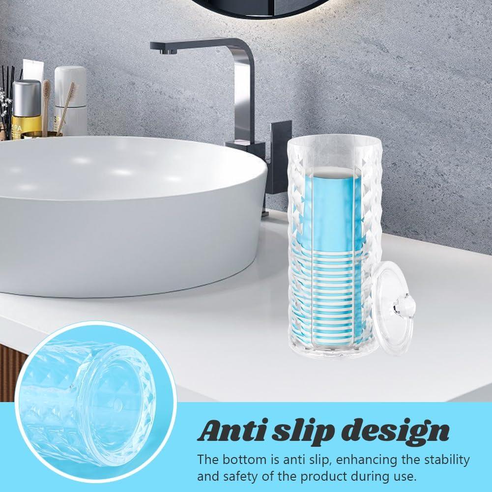 Dispensador de Tazas JIANWEI con Tapa, Organizador Blanco 73x181mm