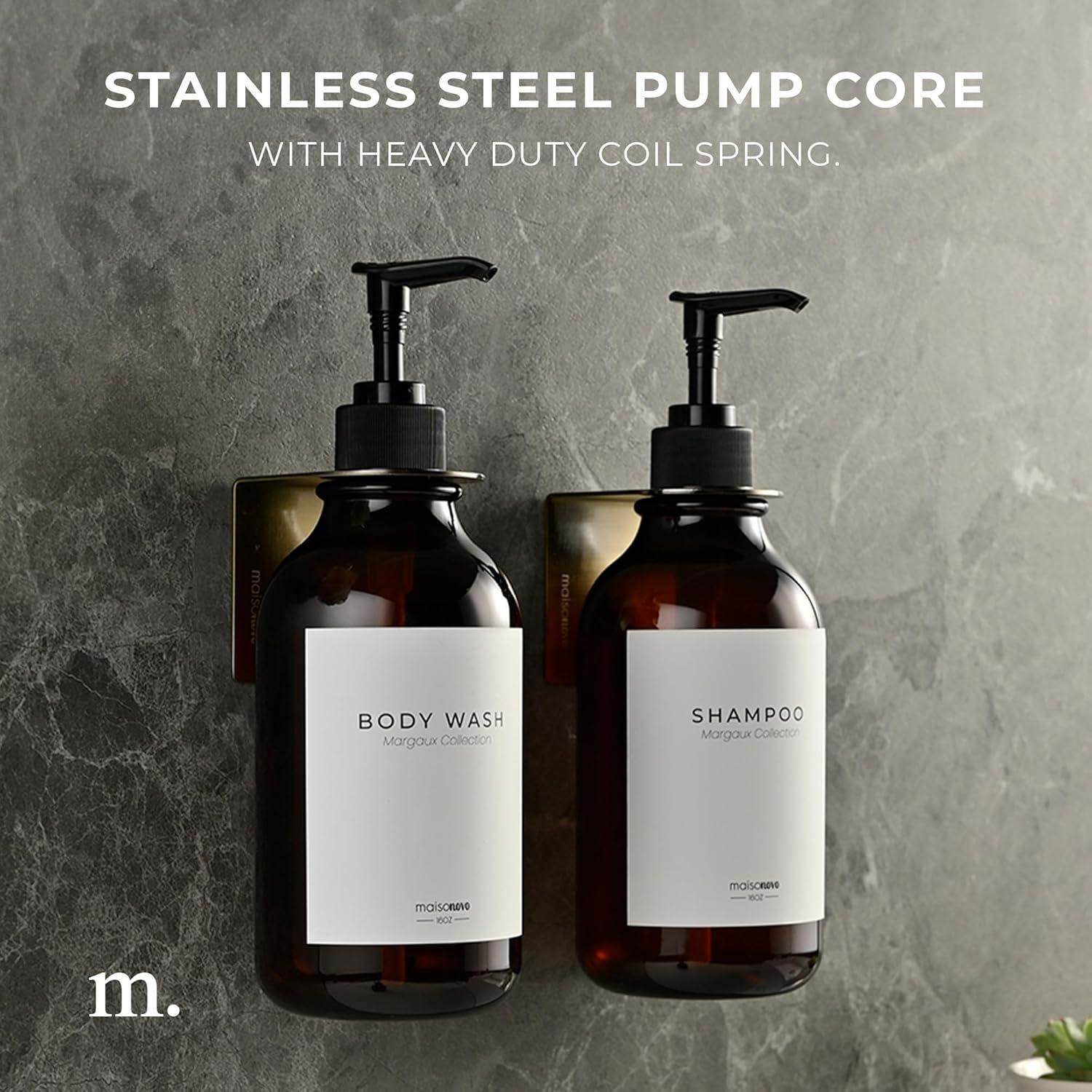 Reemplazo de bomba de dispensador de jabón MaisoNovo - 2 unidades - acero inoxidable