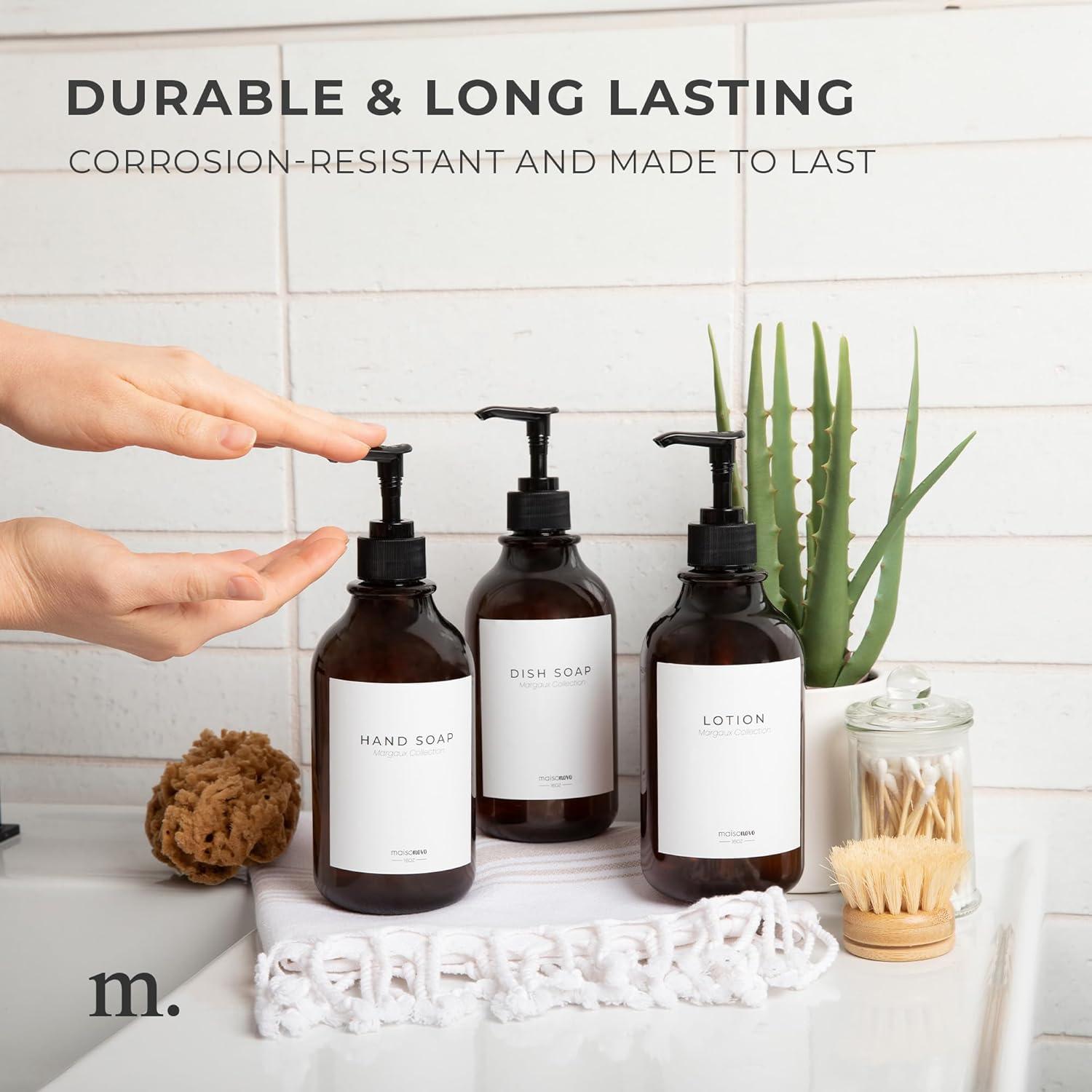 Reemplazo de bomba de dispensador de jabón MaisoNovo - 2 unidades - acero inoxidable