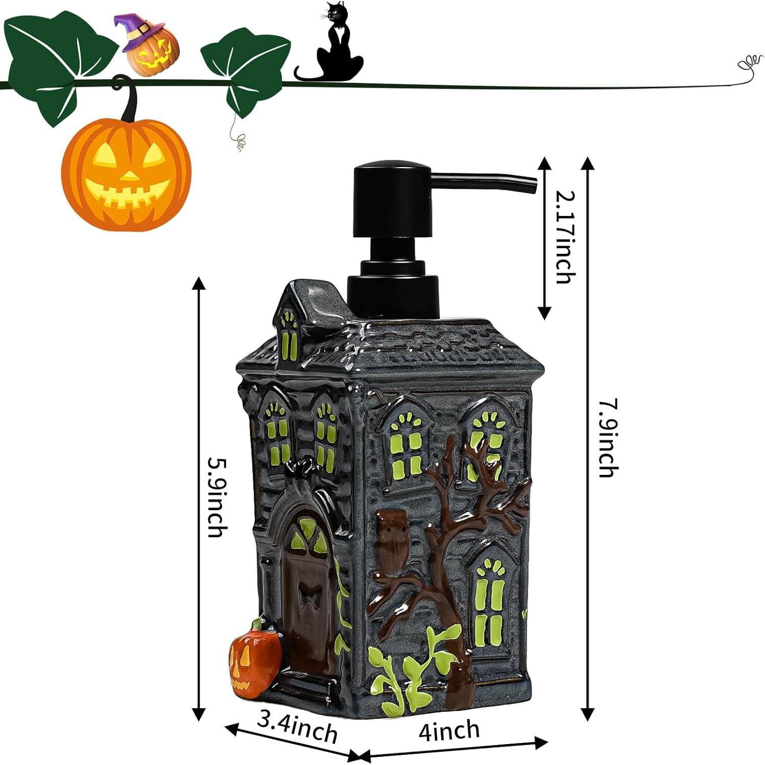Dispensador de Jabón Cerámica Halloween Amaauto 567ml Casa