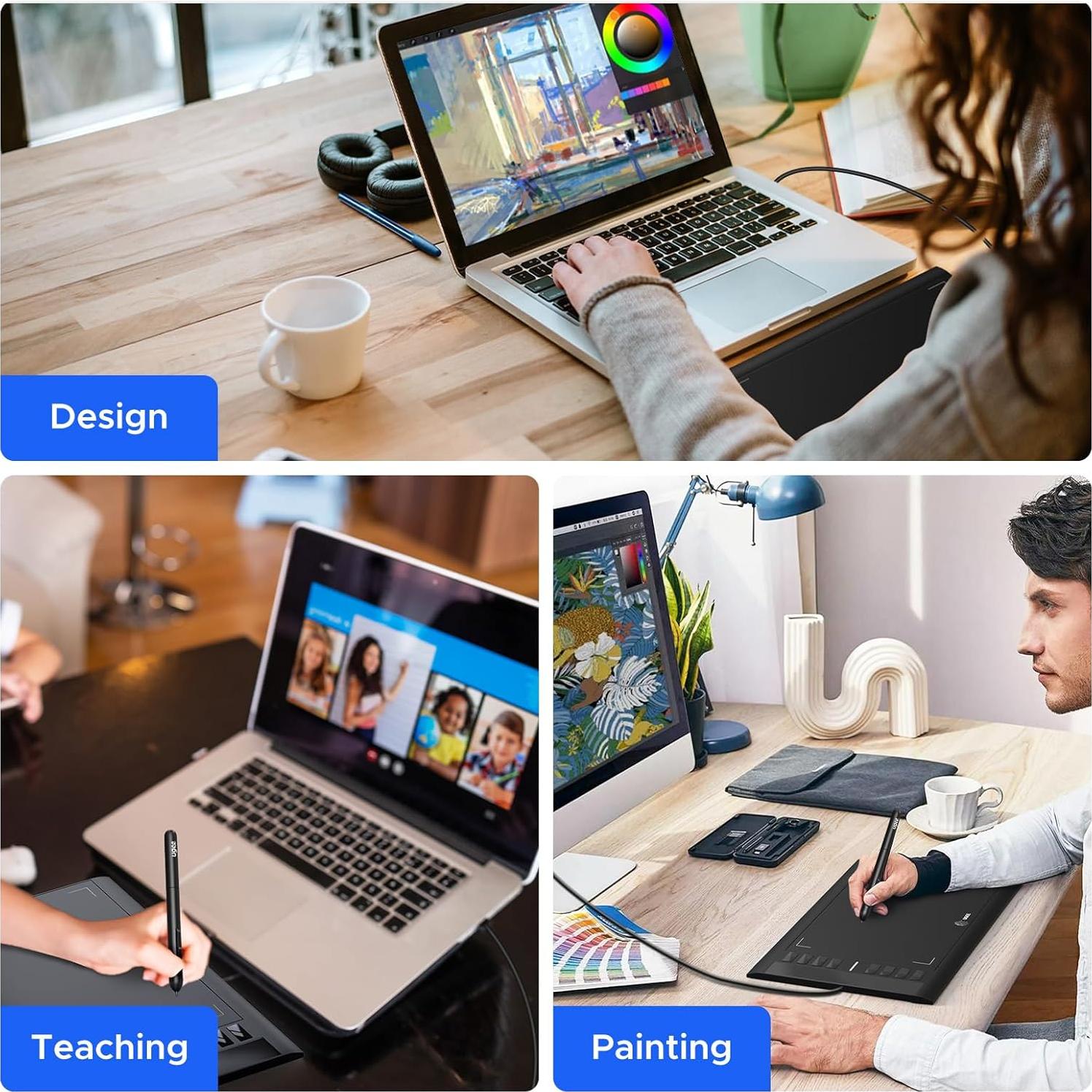 Tableta de Dibujo Gráfica UGEE M708 25.4x15.24 cm 8192 Niveles