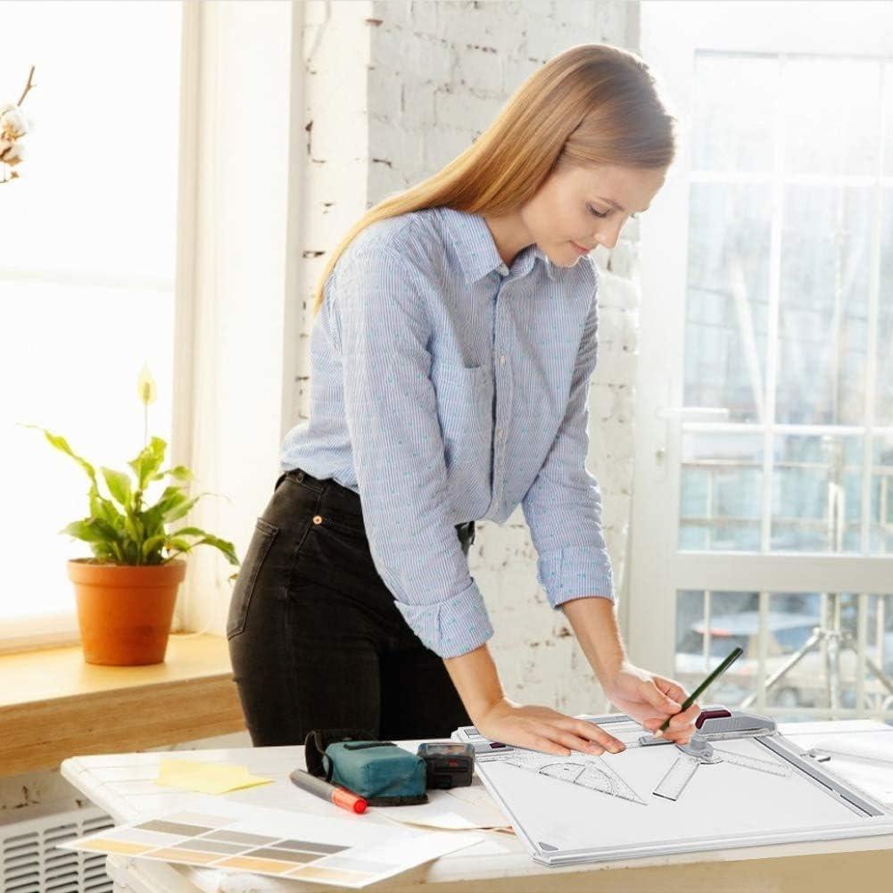 Mesa de Dibujo A3 Estink con Regla T y Triángulo Ajustable