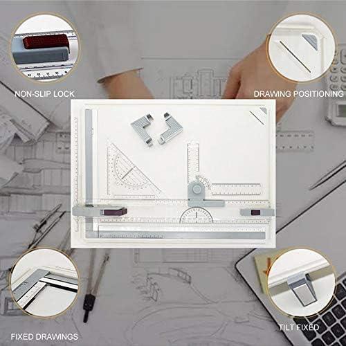 Mesa de Dibujo A3 Estink con Regla T y Triángulo Ajustable