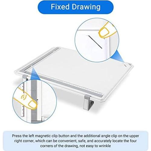 Mesa de Dibujo A3 Estink con Regla T y Triángulo Ajustable