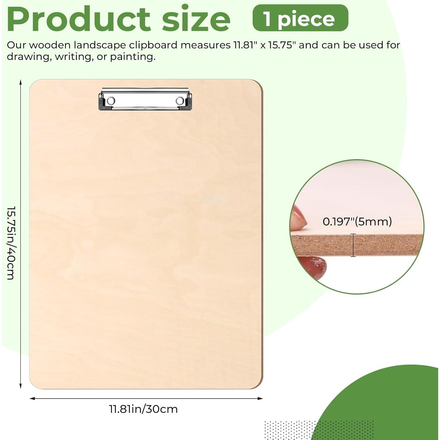 Tabla de Dibujo Portátil TKOnline 40x30 cm con Clip y Banda