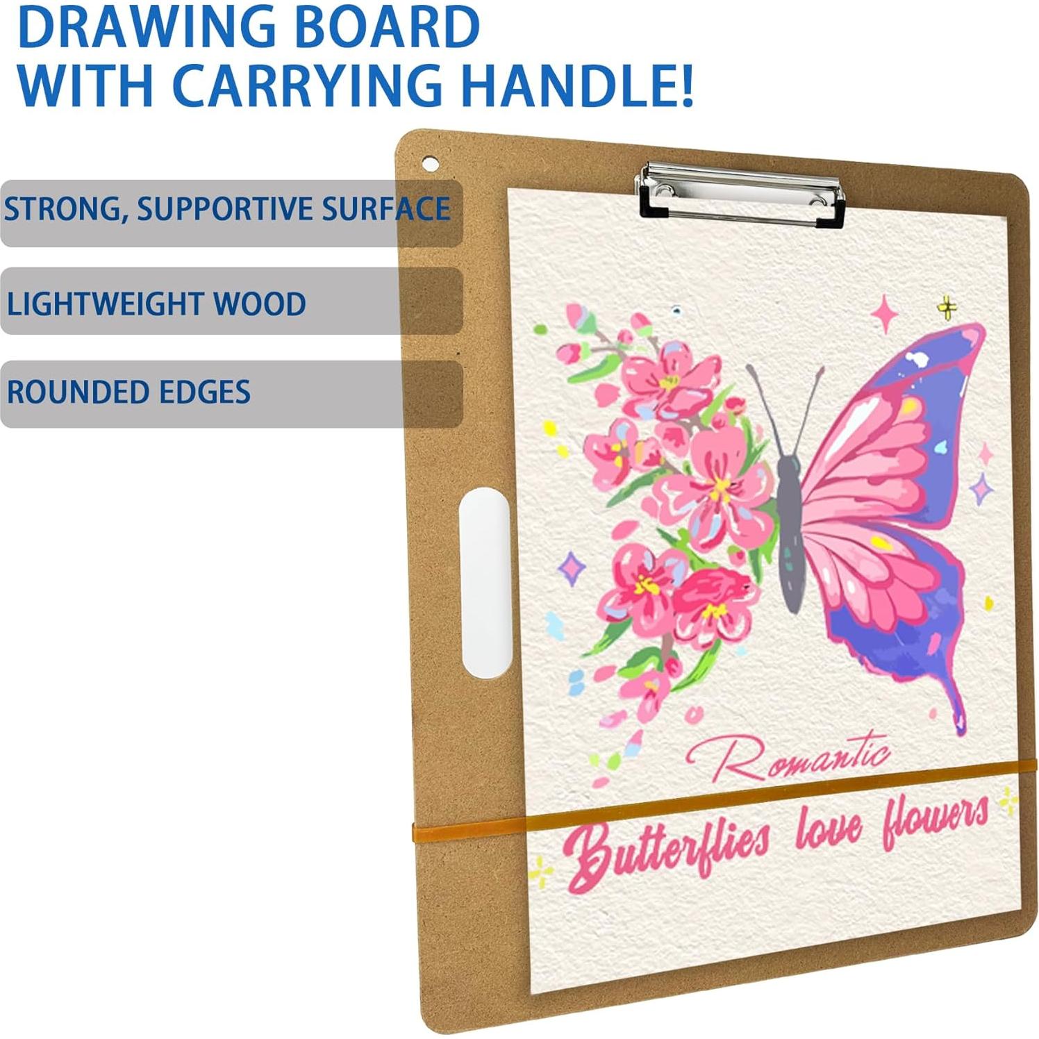 Tablero de Dibujo Portátil Swanaryo 36 x 46 cm con Clip